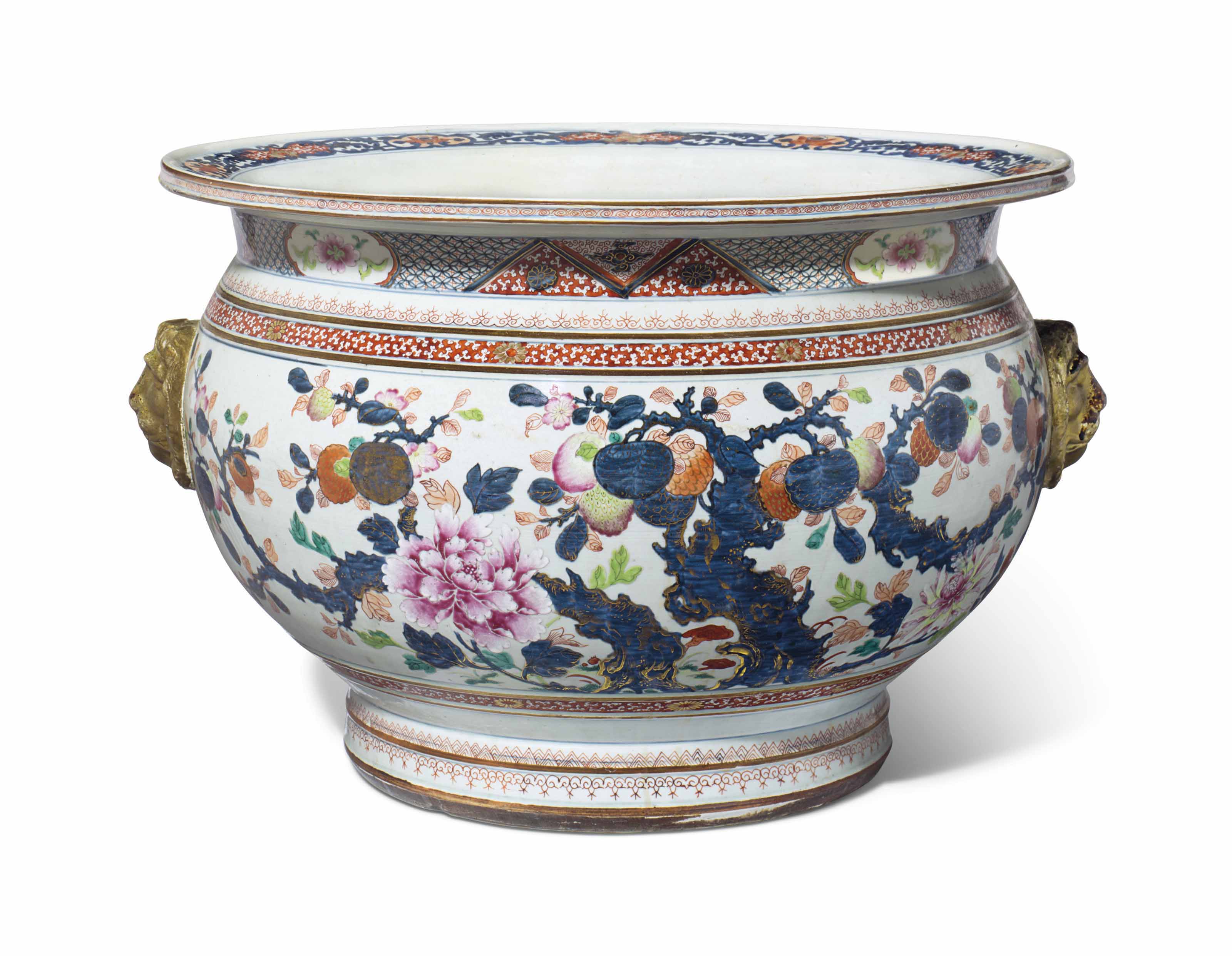 A CHINESE LARGE FAMILLE ROSEIMARI FISH BOWL , CIRCA 1775 Christie's