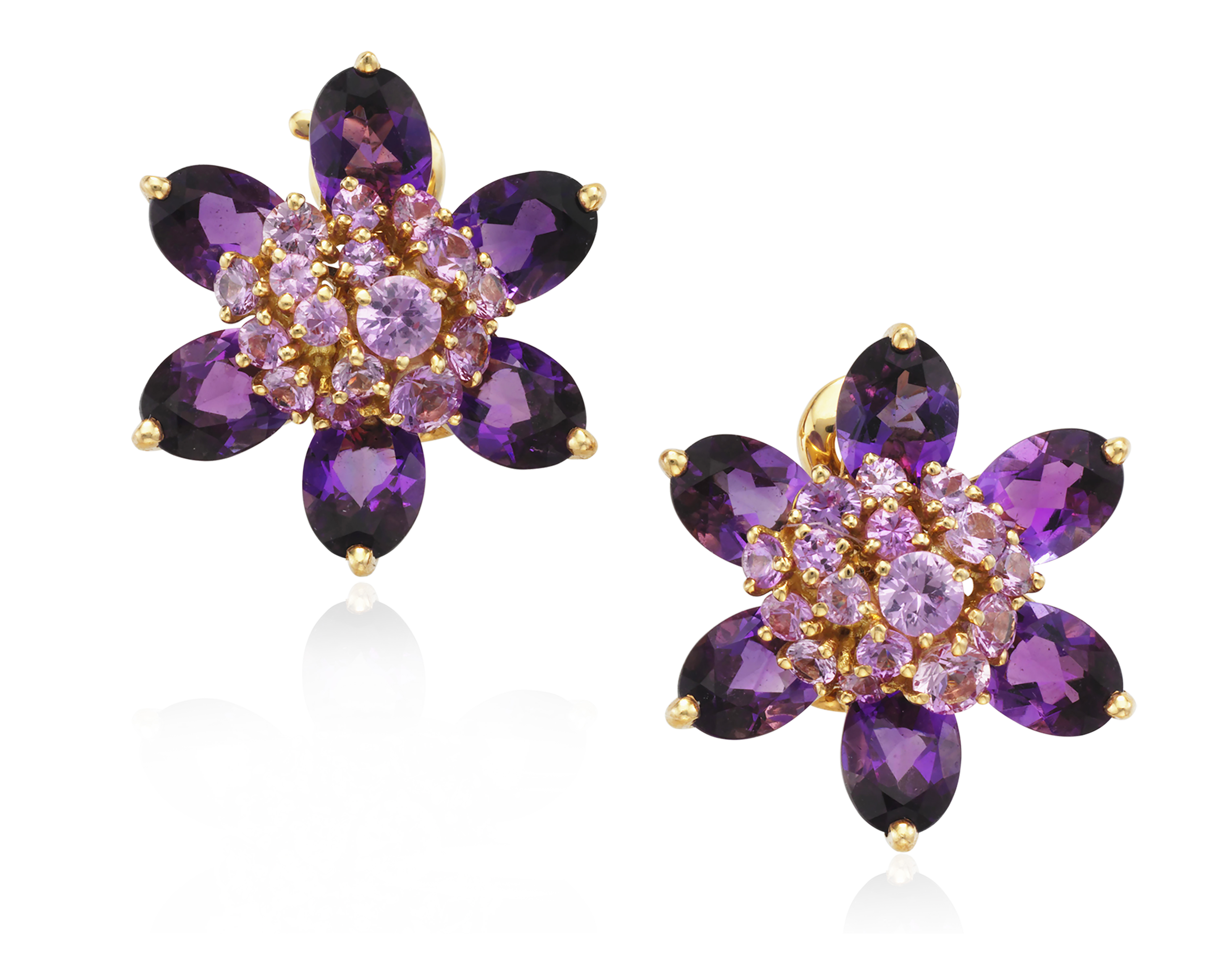 VAN CLEEF & ARPELS 'HAWAII' FLORAL EARRINGS, Christie’s