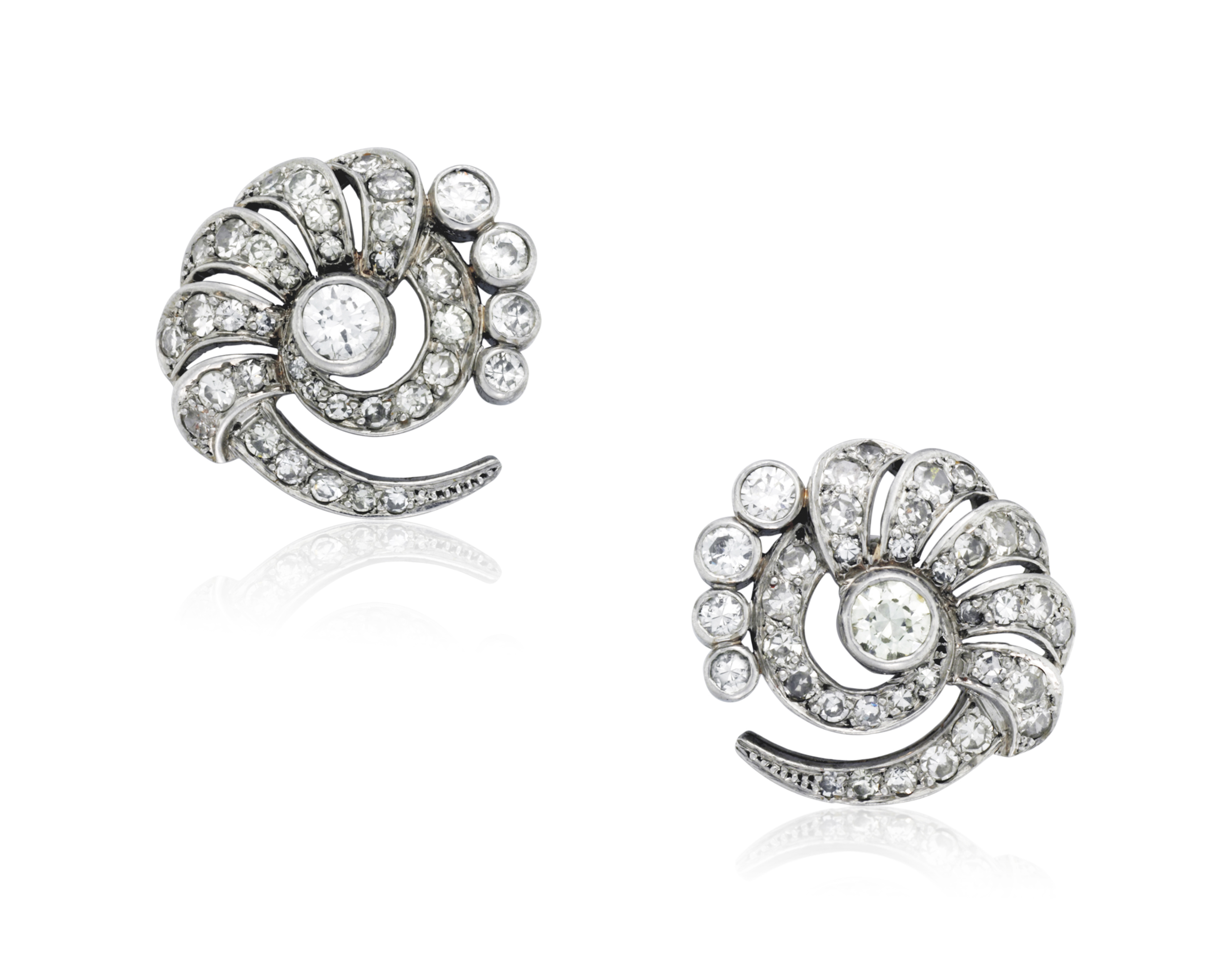 DIAMOND SWIRL EARRINGS, Christie’s