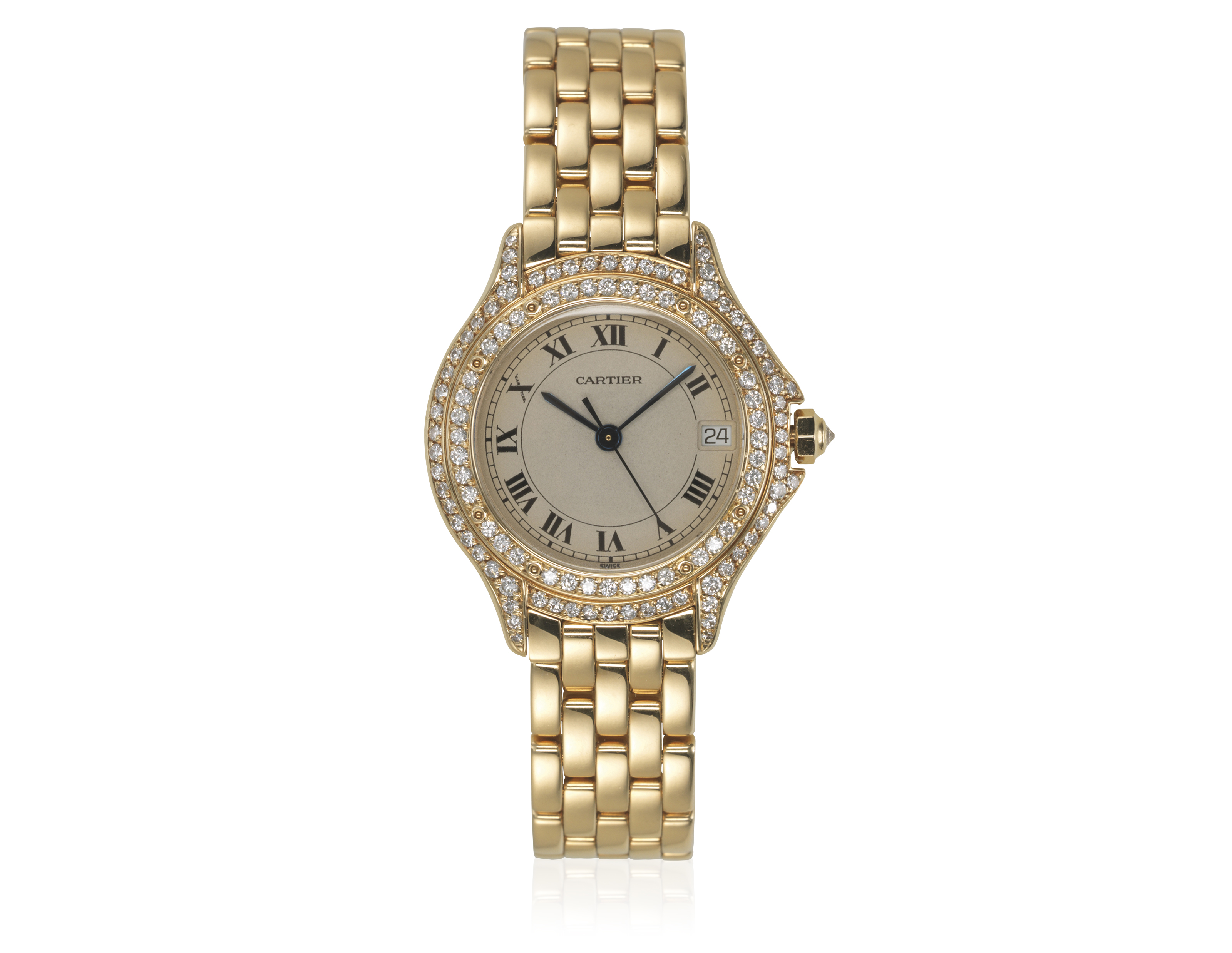 CARTIER DIAMOND SET GOLD WATCH, Christie’s
