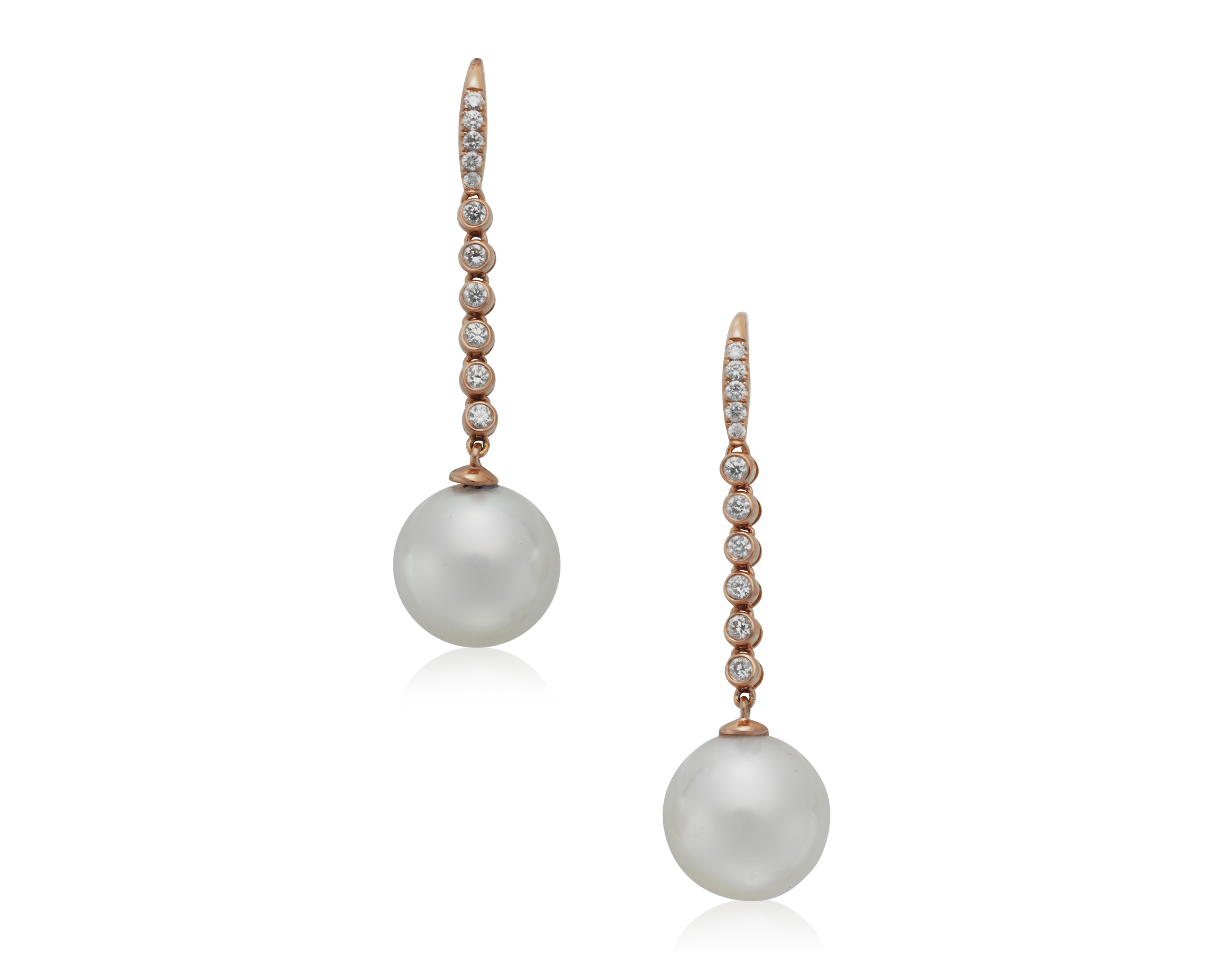 CULTURED PEARL AND DIAMOND DROP EARRINGS, Christie’s