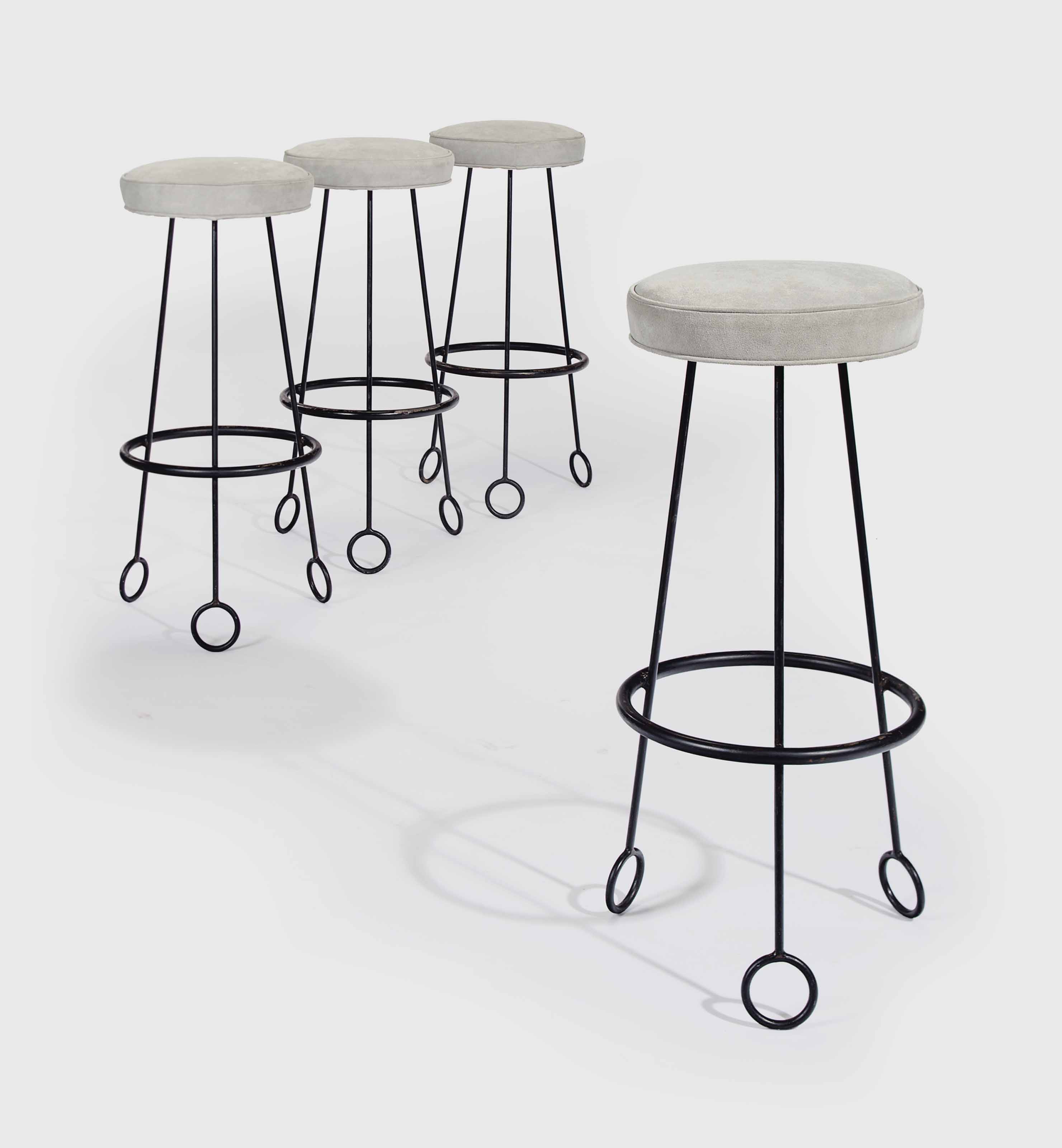 JEAN ROYERE (19021981) , A SET OF FOUR 'YOYO' BAR STOOLS, 1950S Christie's