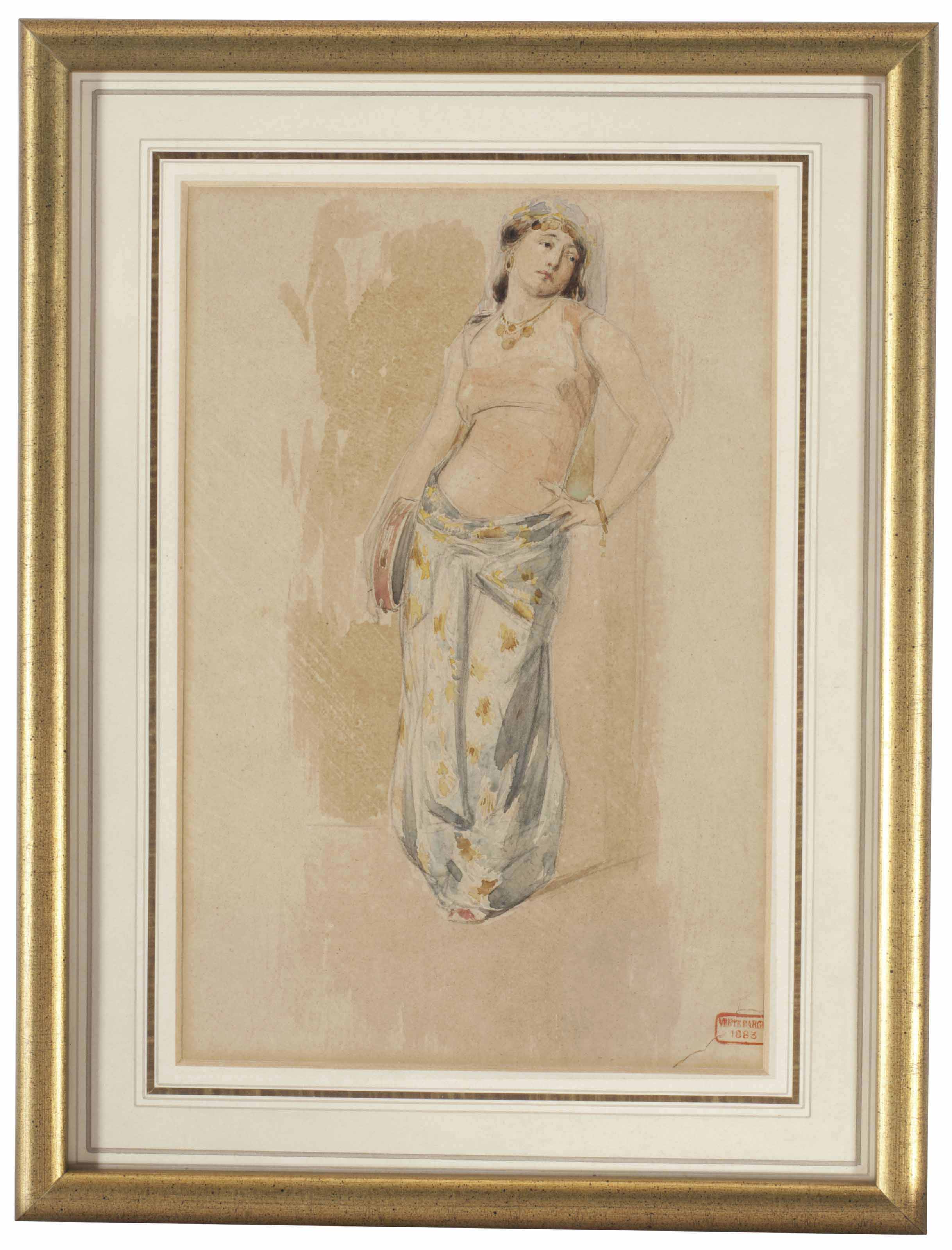 Charles Bargue (French, 18261883) , Study for L'almée Christie's