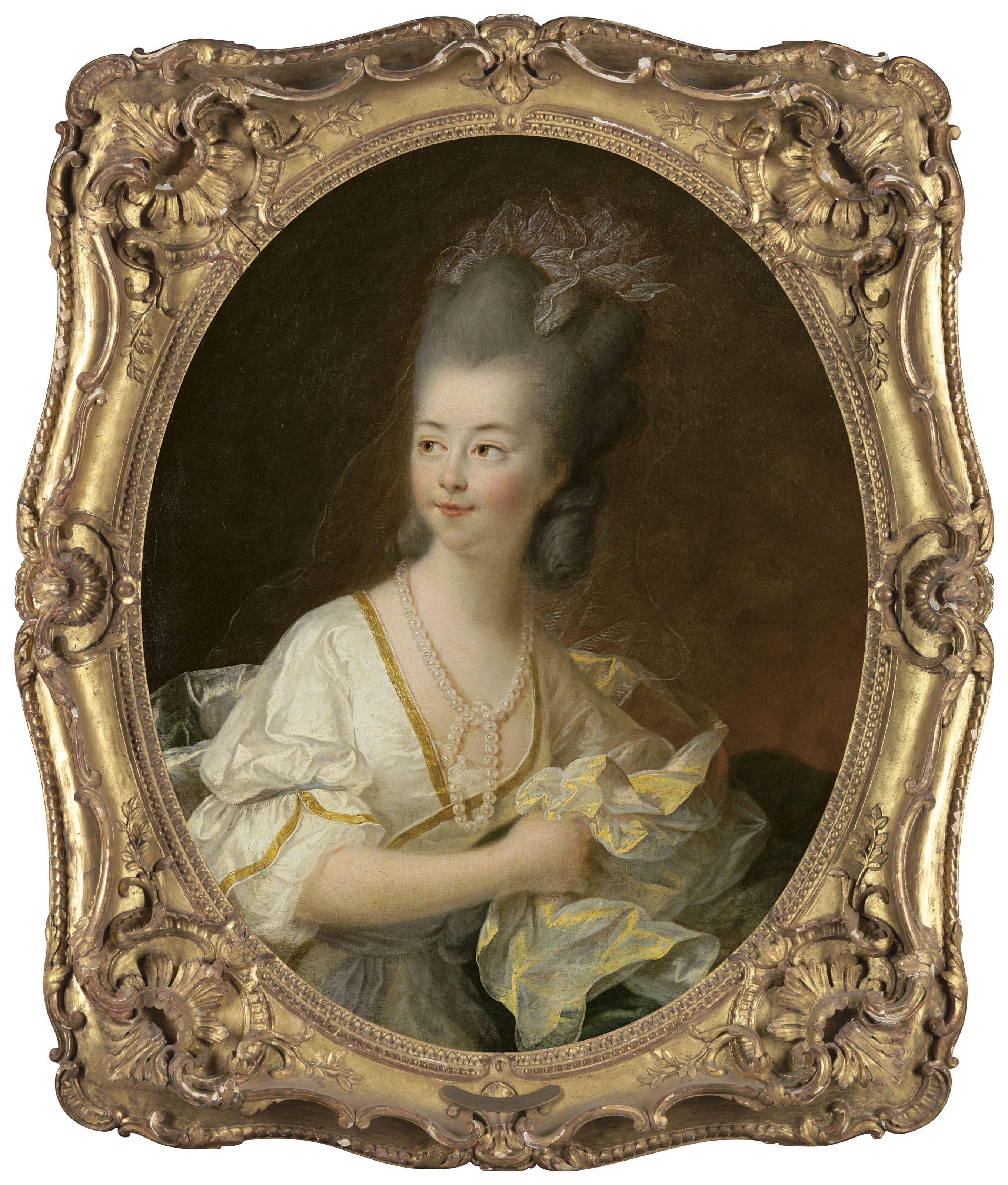 Fran&ccedil;ois-Hubert Drouais (Paris 1727-1775), Portrait of Marie-Anne Louise Drouais (1762-1776), the artist's daughter, half-length. Estimate: $40,000-60,000. Offered in A Love Affair with France: The Collection of Elizabeth Stafford on 1 November at Christie&rsquo;s in New York
