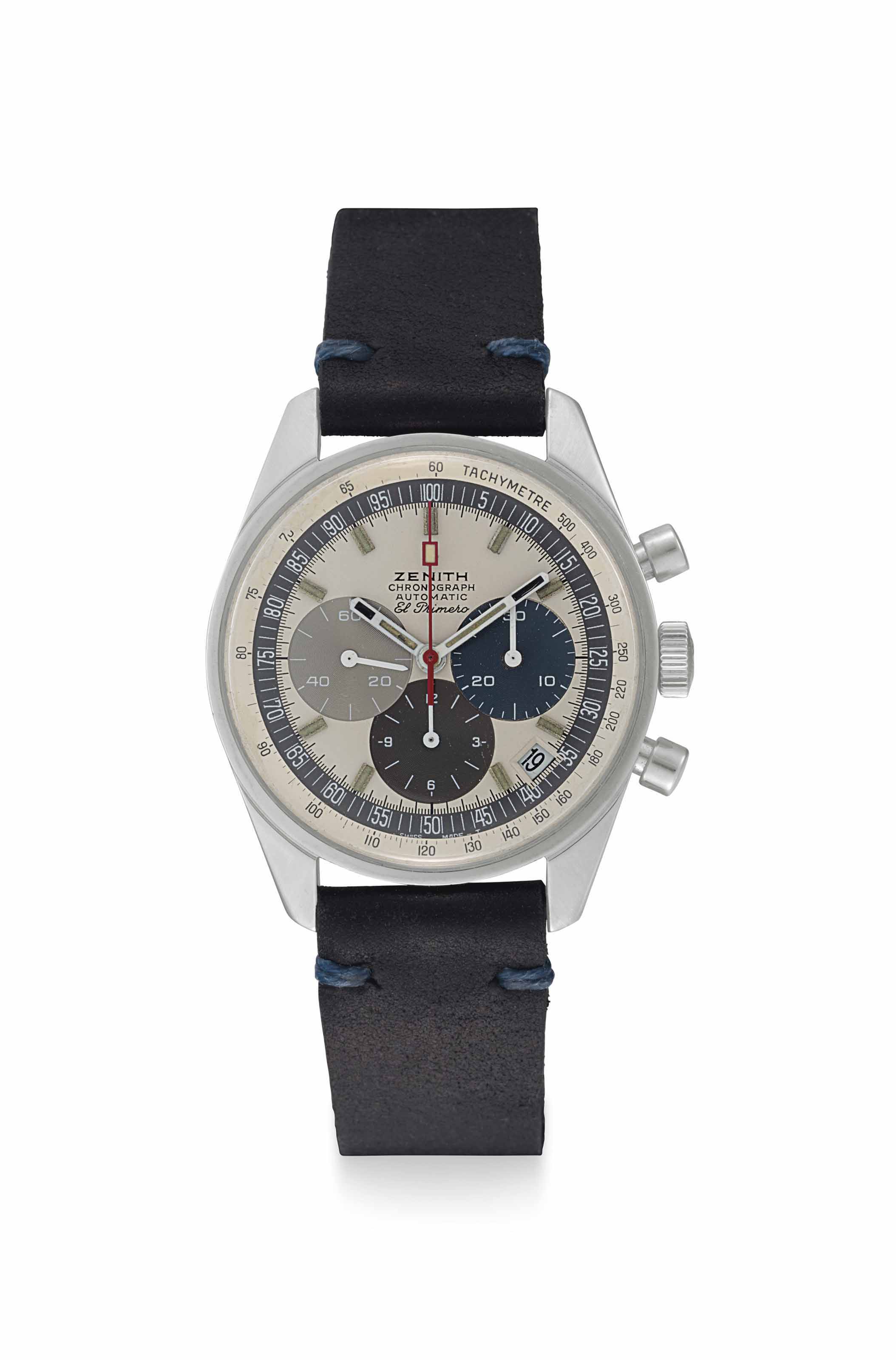 Zenith A Fine Stainless Steel Automatic Chronograph Wristwatch