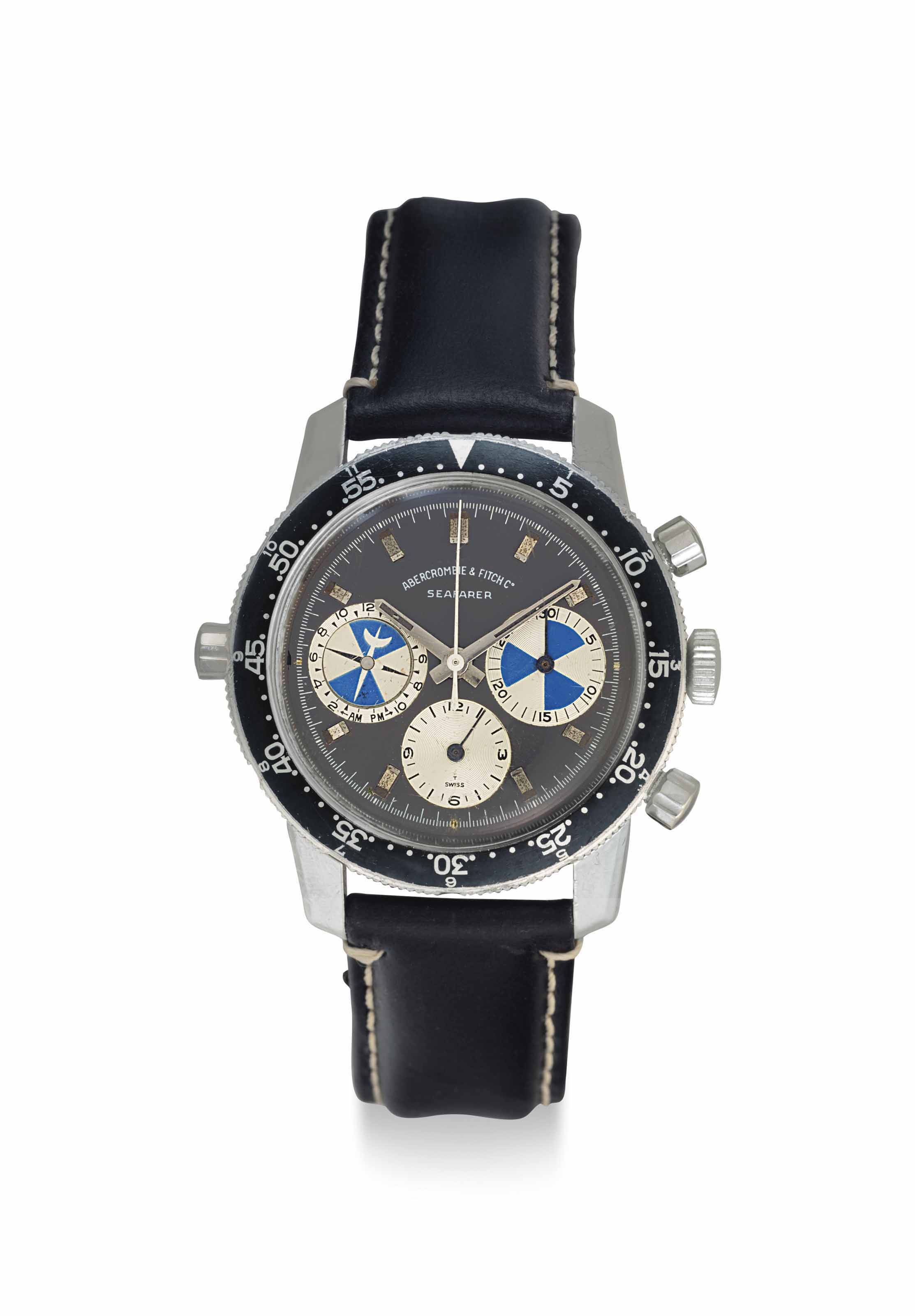 Ulysse Nardin. A Fine and Rare Stainless Steel Chronograph
