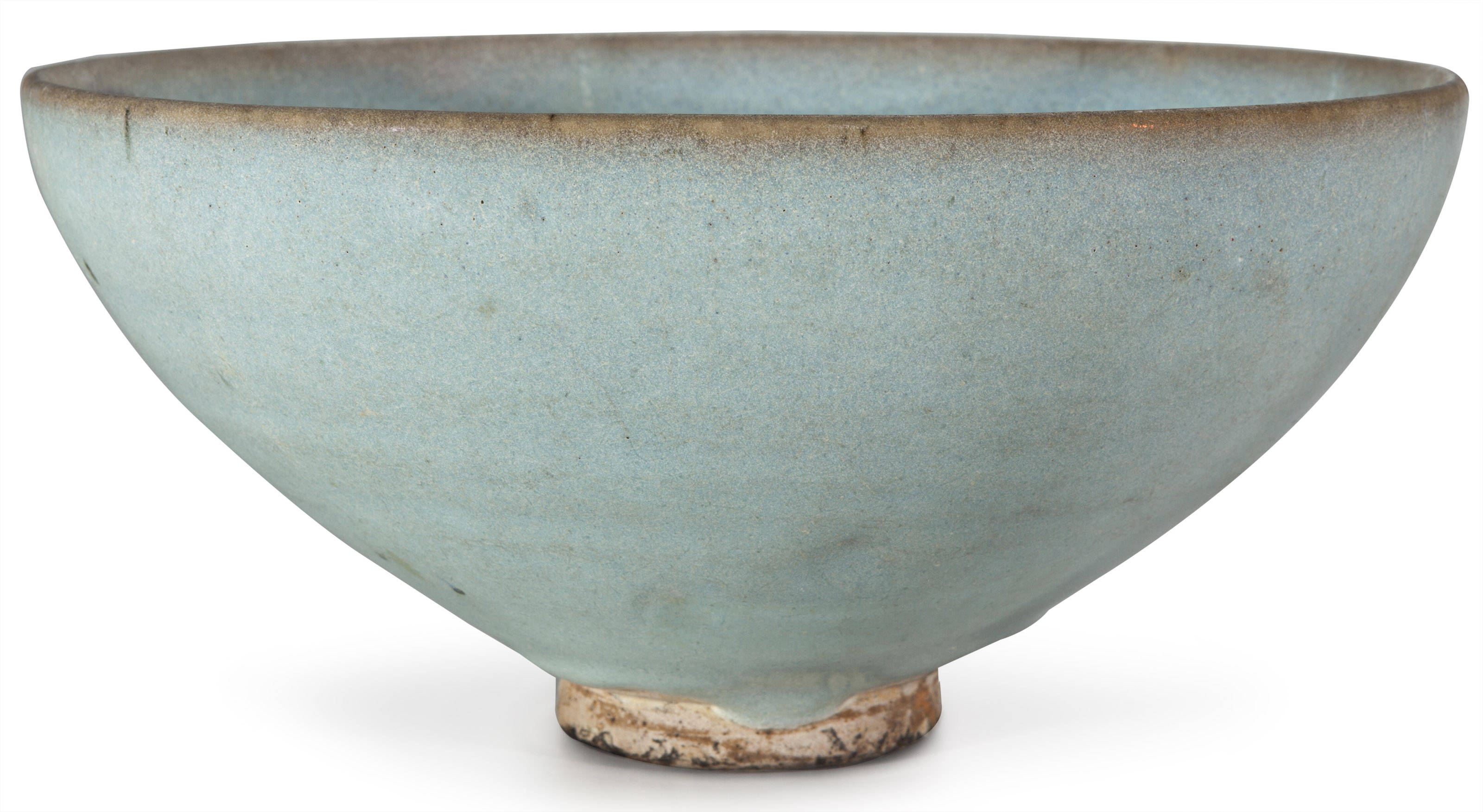 中国美術 紫斑釉 天球瓶 高17.5cm(LC124)