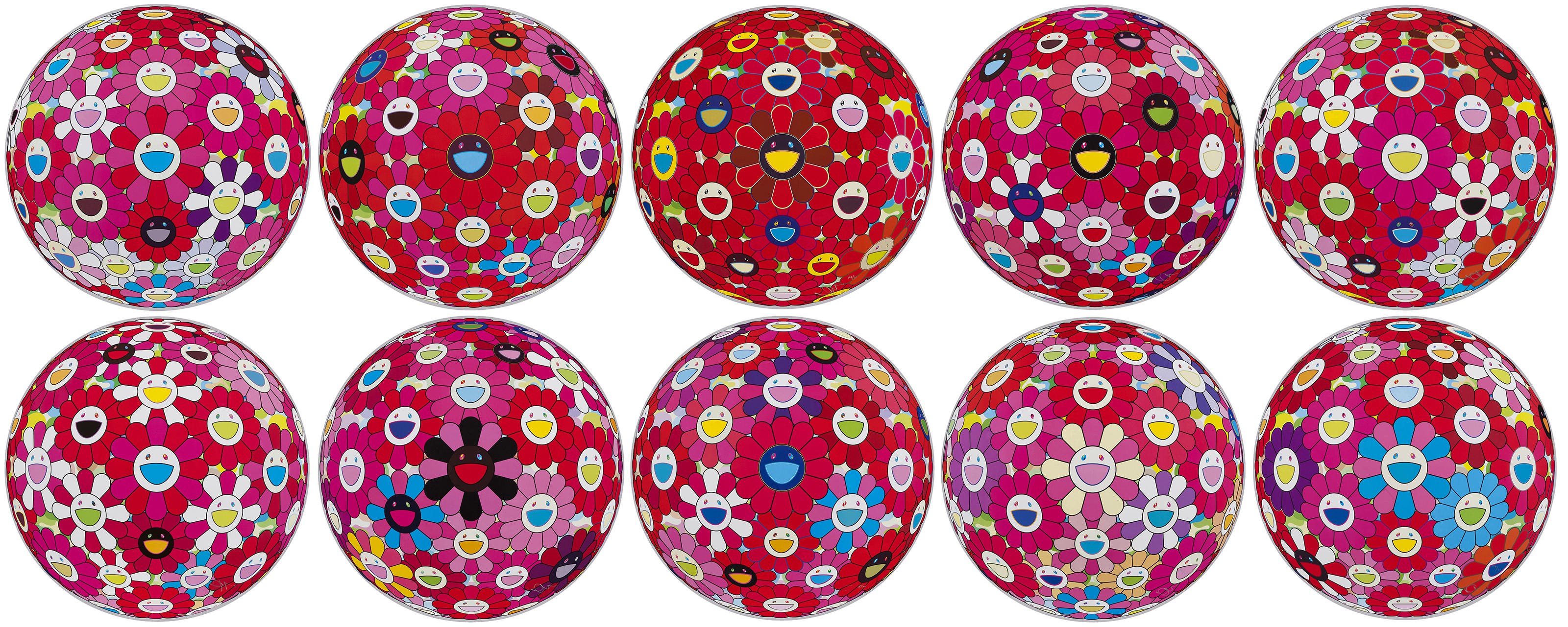 Takashi Murakami Japan B 1962 Ten Flowerball Prints Christie S