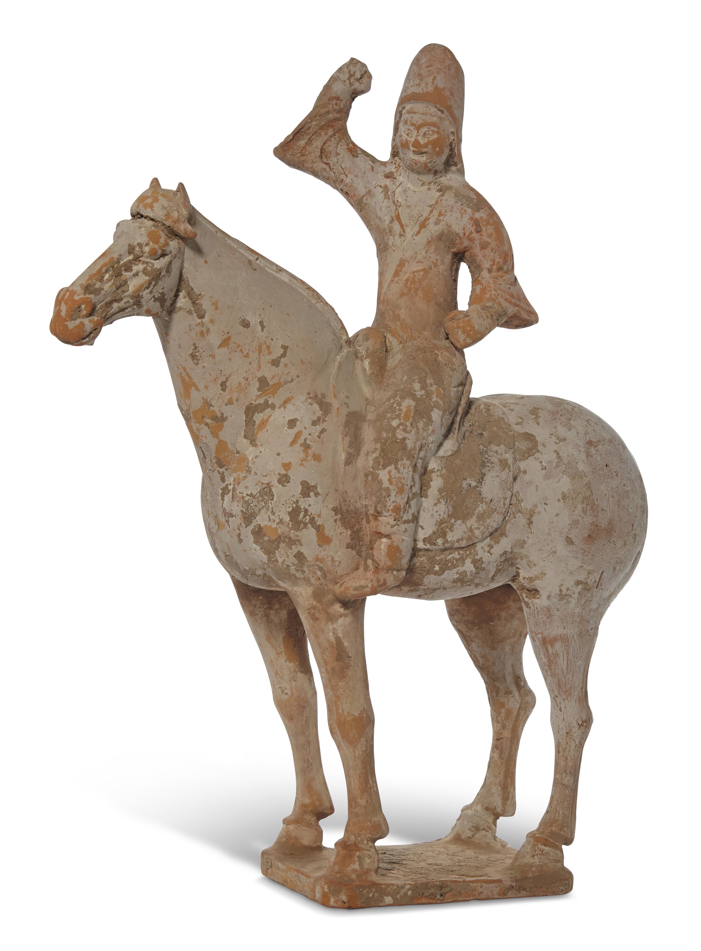 陶俑 馬 唐騎馬陶俑, TANG DYNASTY (AD 618-907) | Christie's