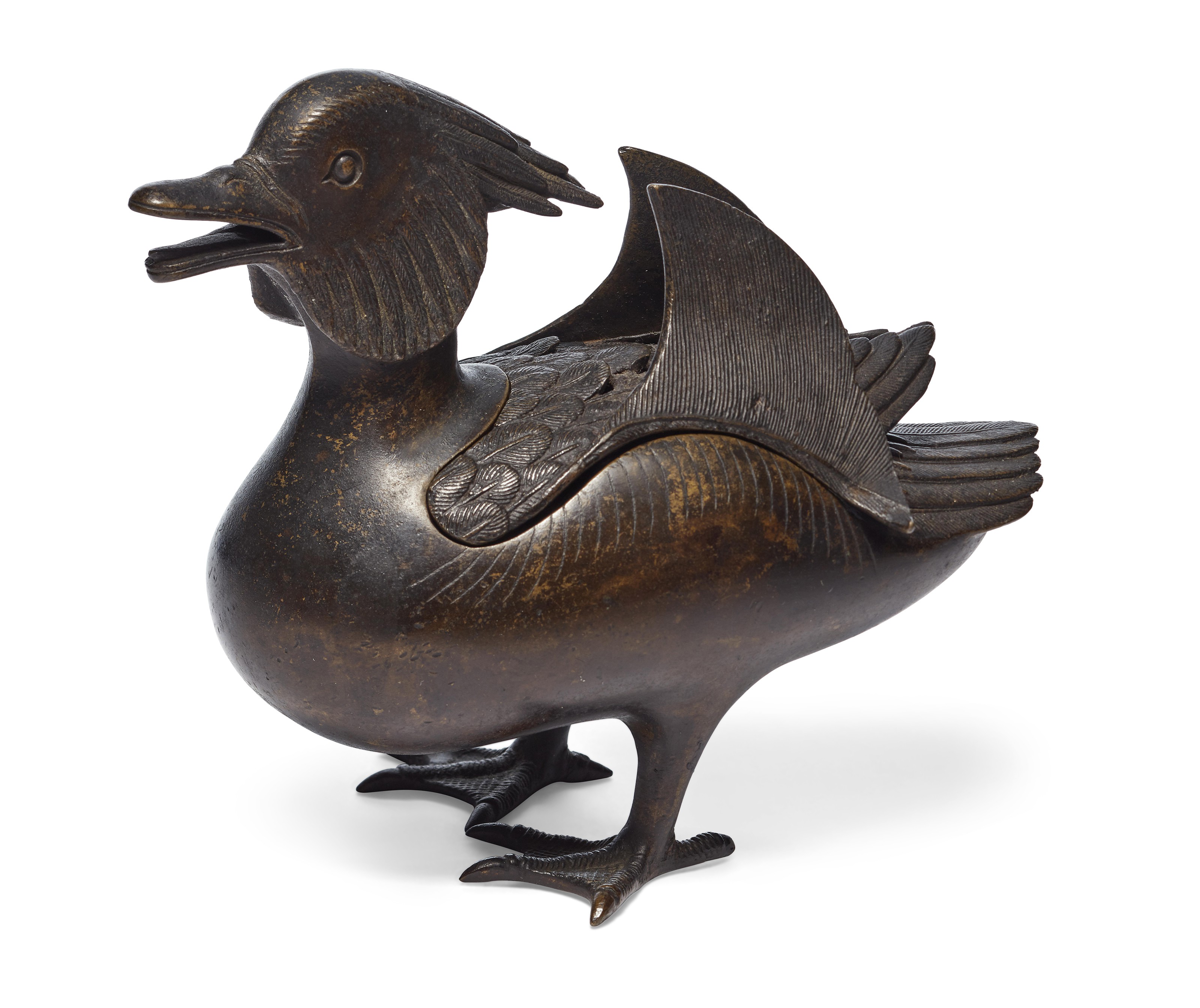 A MANDARIN DUCK-FORM CENSER, MING DYNASTY (1368-1644) | Christie's