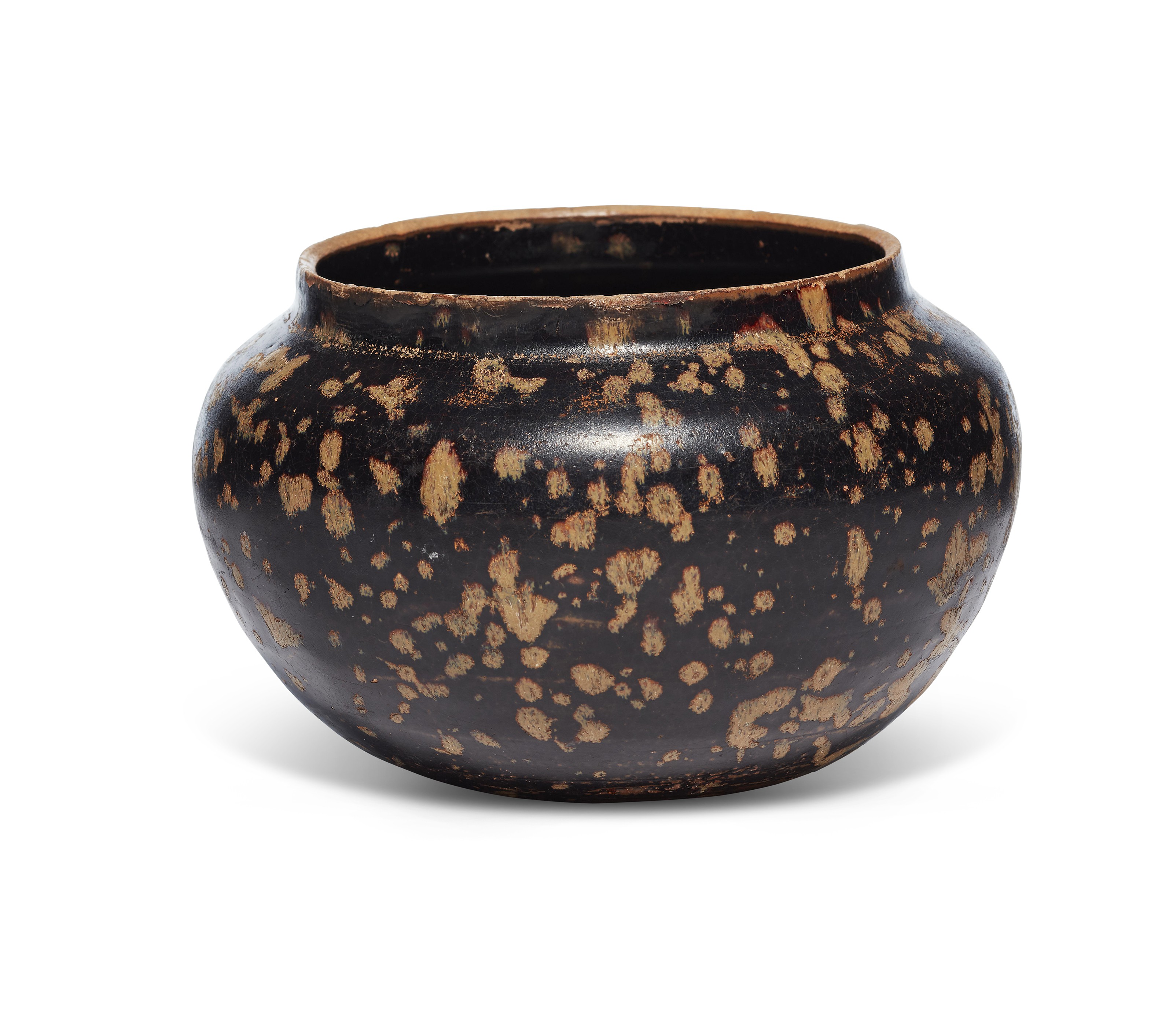 偉大な A DYNASTY SONG SOUTHERN JAR, 'TORTOISESHELL'-GLAZED JIZHOU アート・デザイン・音楽