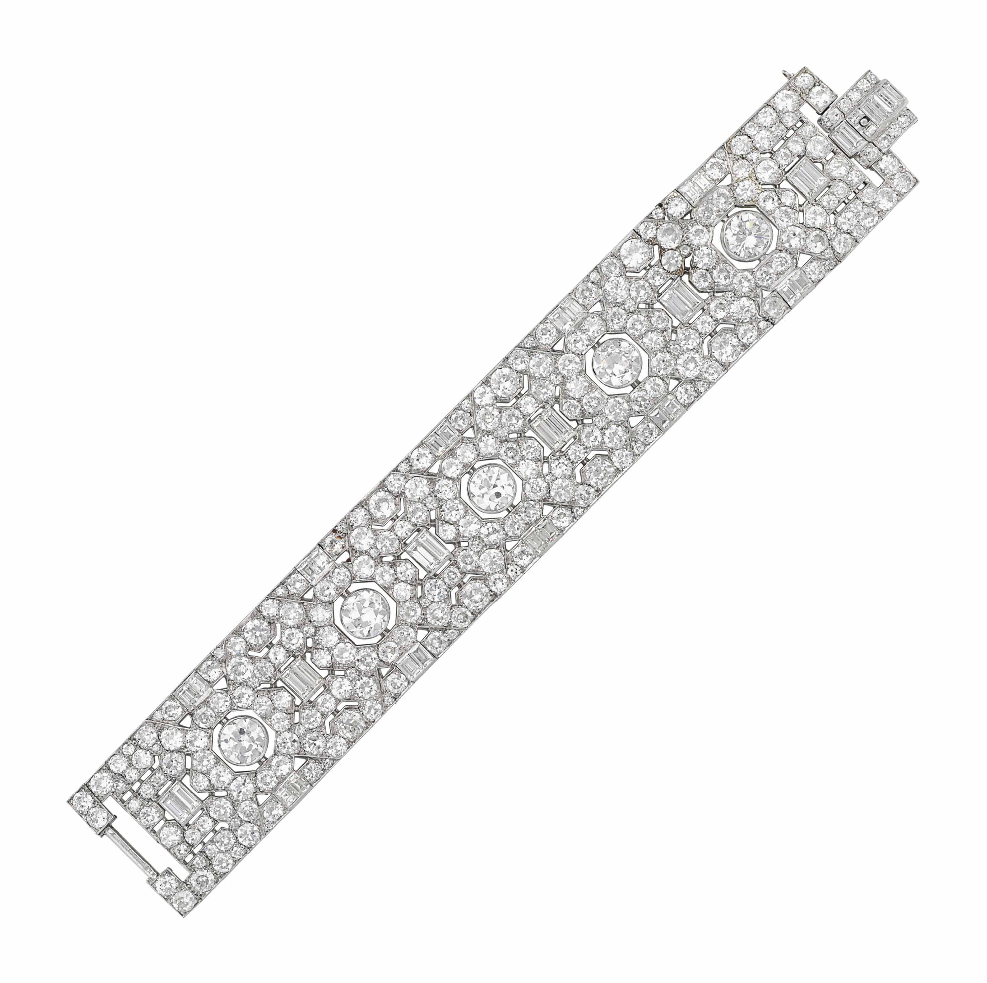 An Art Deco Diamond Bracelet Bracelet Diamond Christies - 
