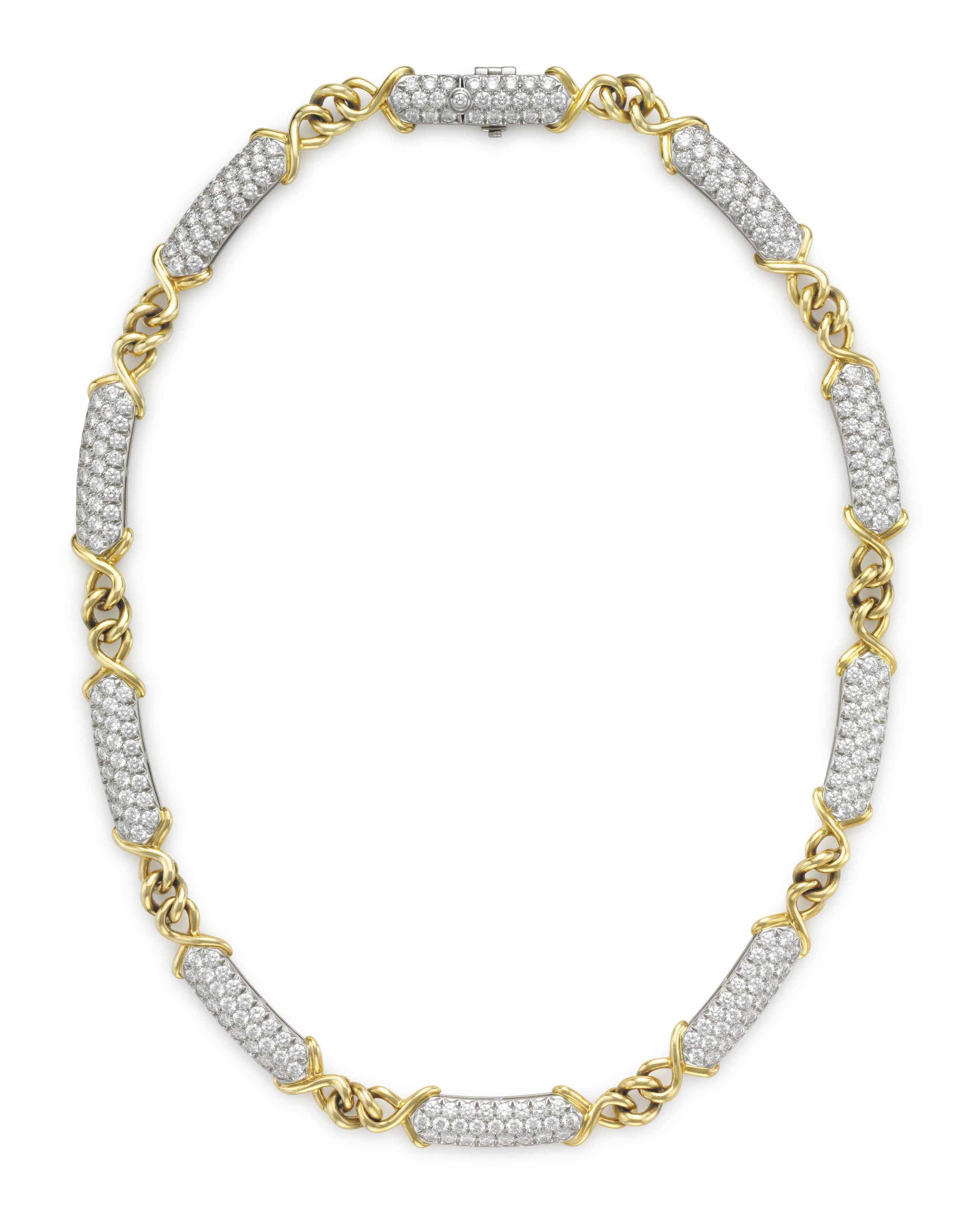 A SUITE OF GOLD AND DIAMOND JEWELRY, BY TIFFANY & CO.
