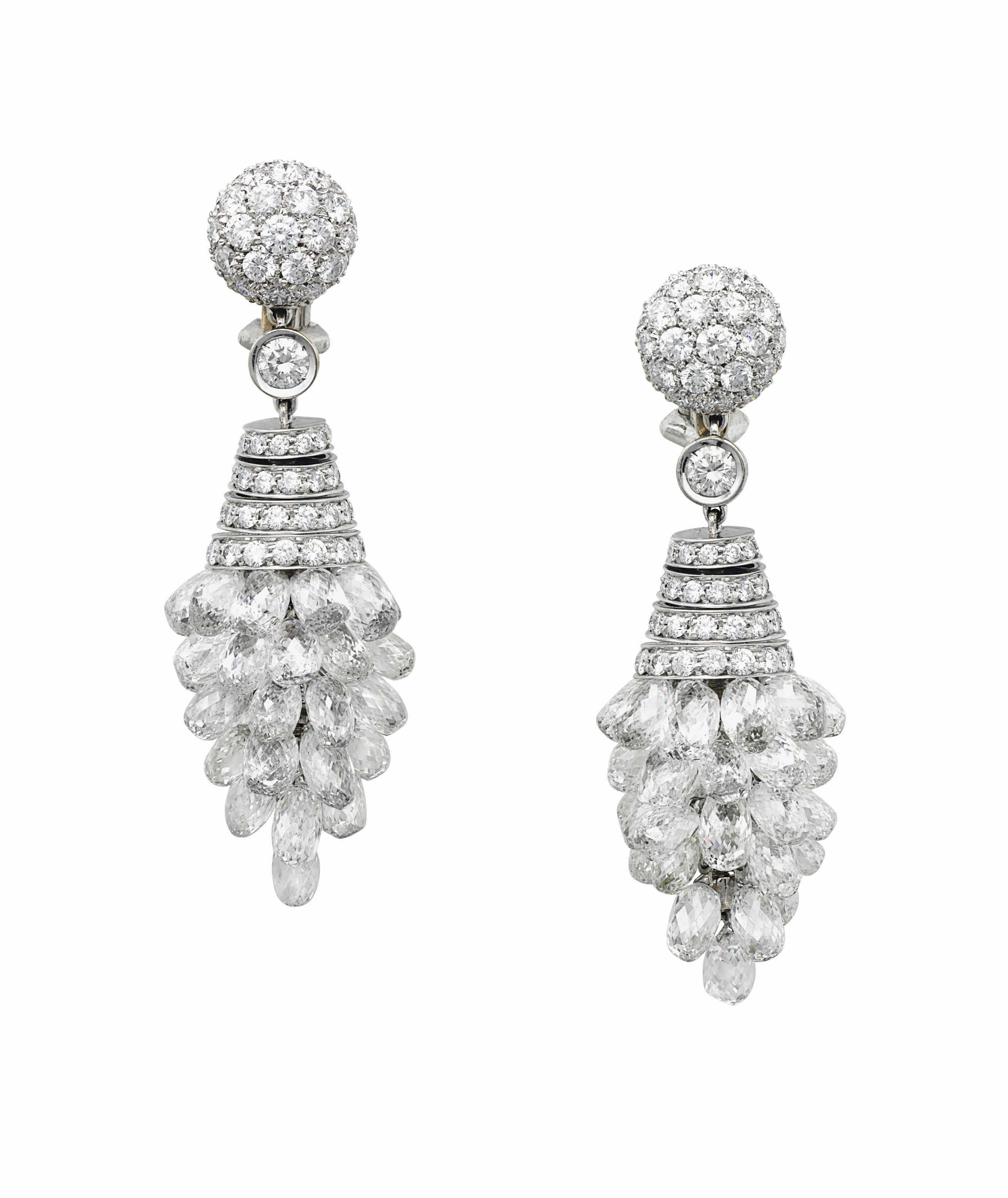A PAIR OF DIAMOND EARRINGS, BY GRAFF Christie's