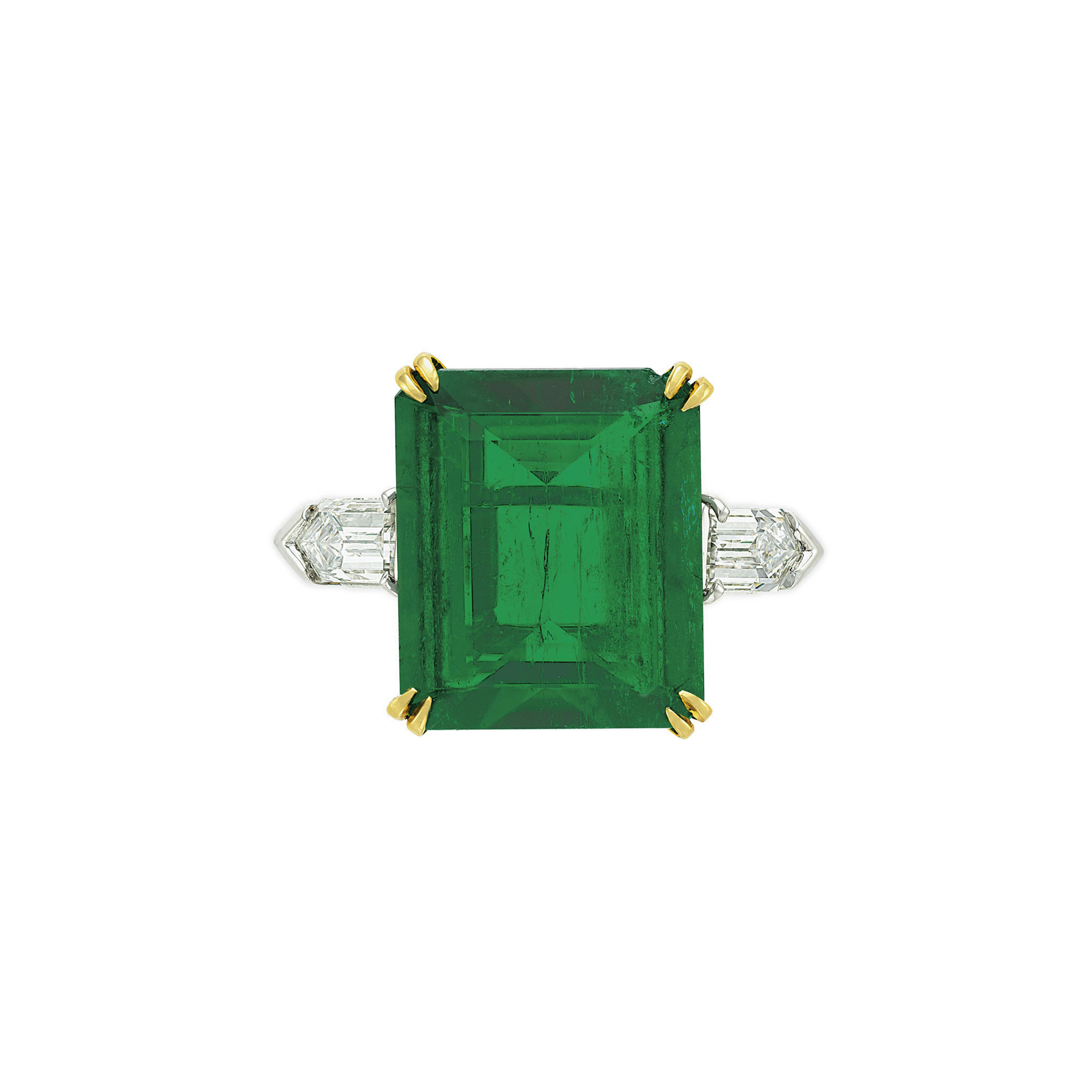 Emerald And Diamond Ring And Emerald Eternity Band Harry Winston