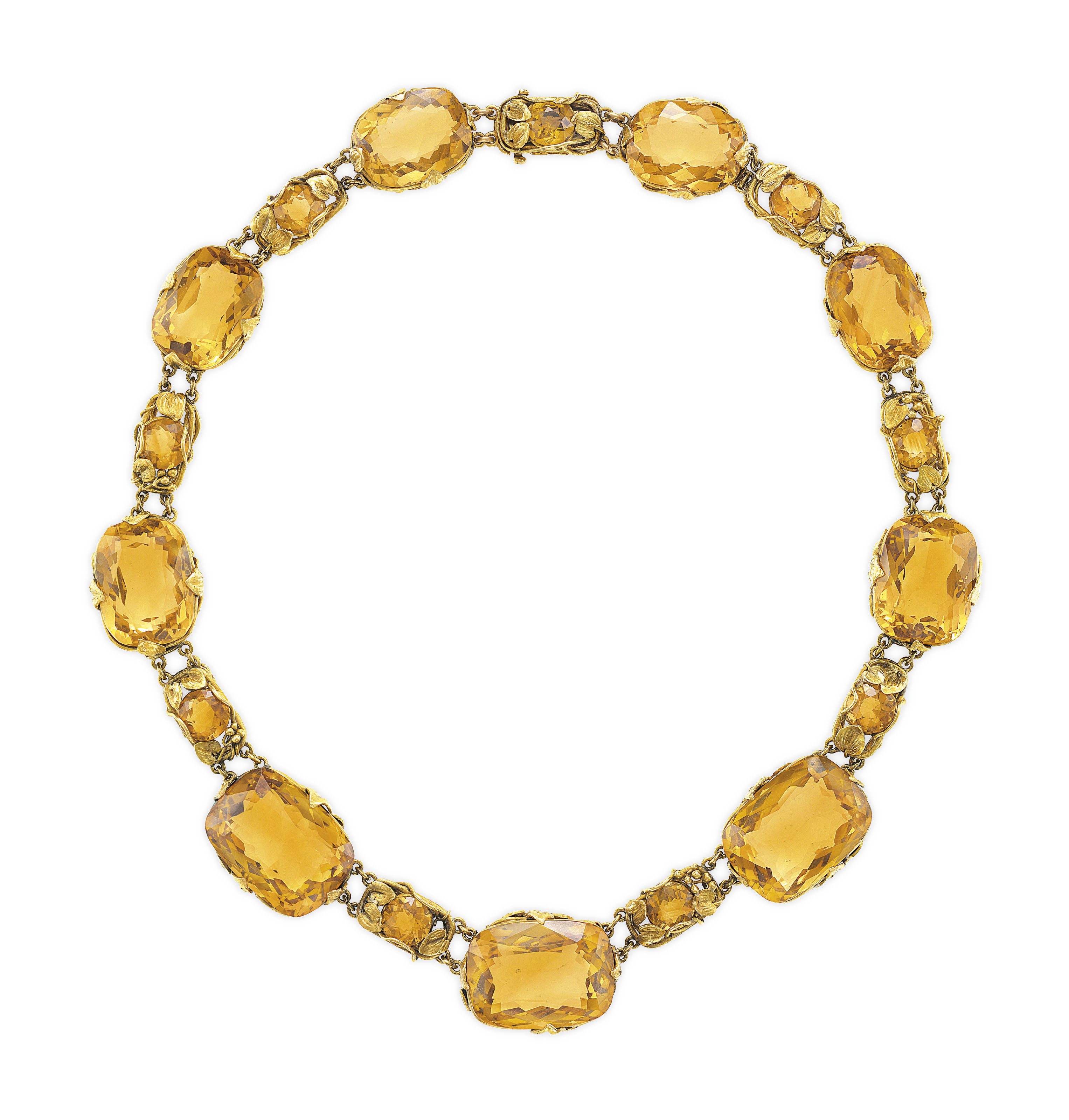 SET OF CITRINE AND GOLD JEWELRY, LOUIS COMFORT TIFFANY, TIFFANY & CO ...