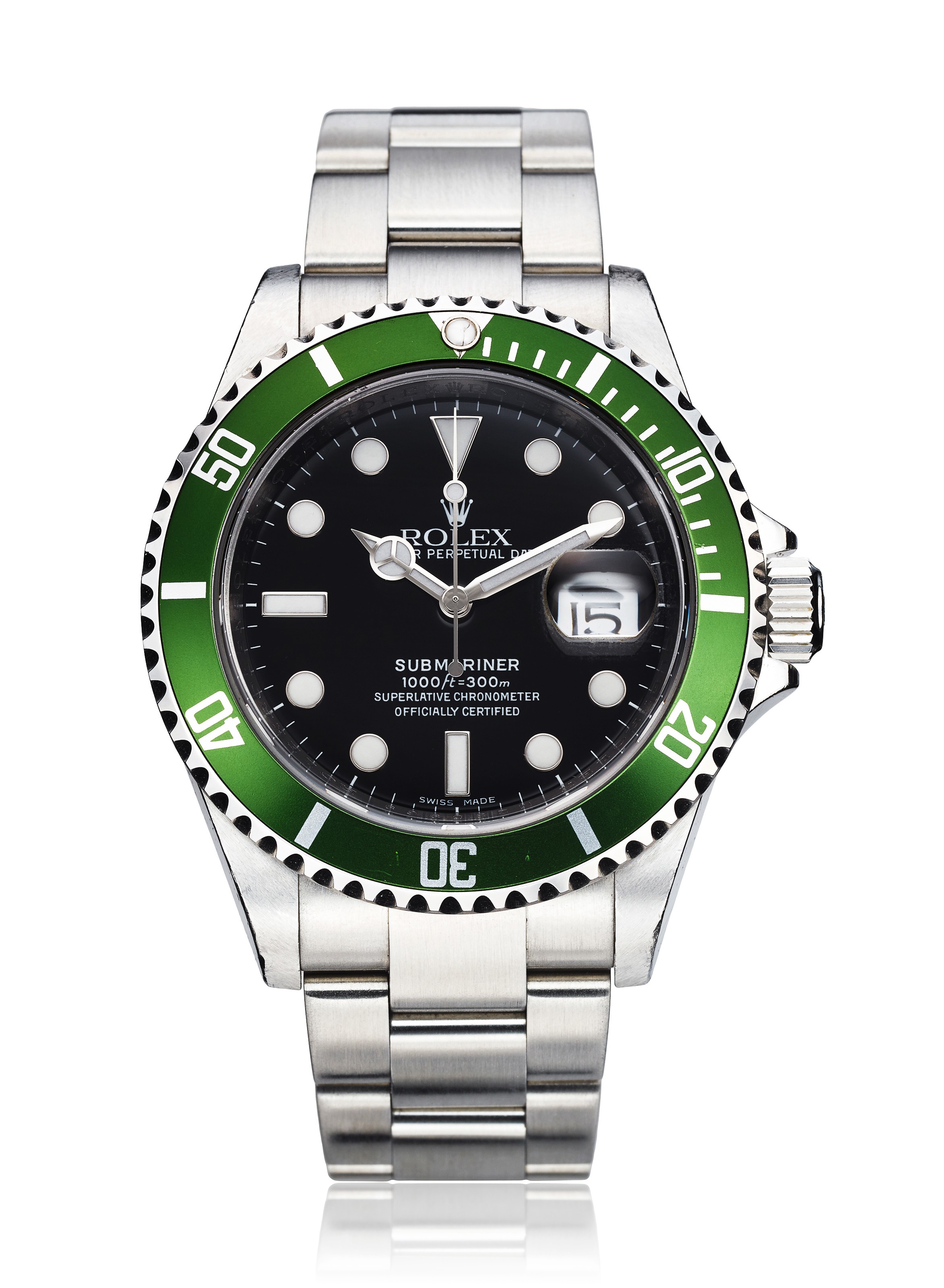 ROLEX, 50TH ANNIVERSARY GREEN SUBMARINER, REF. 16610 LV, Christie’s