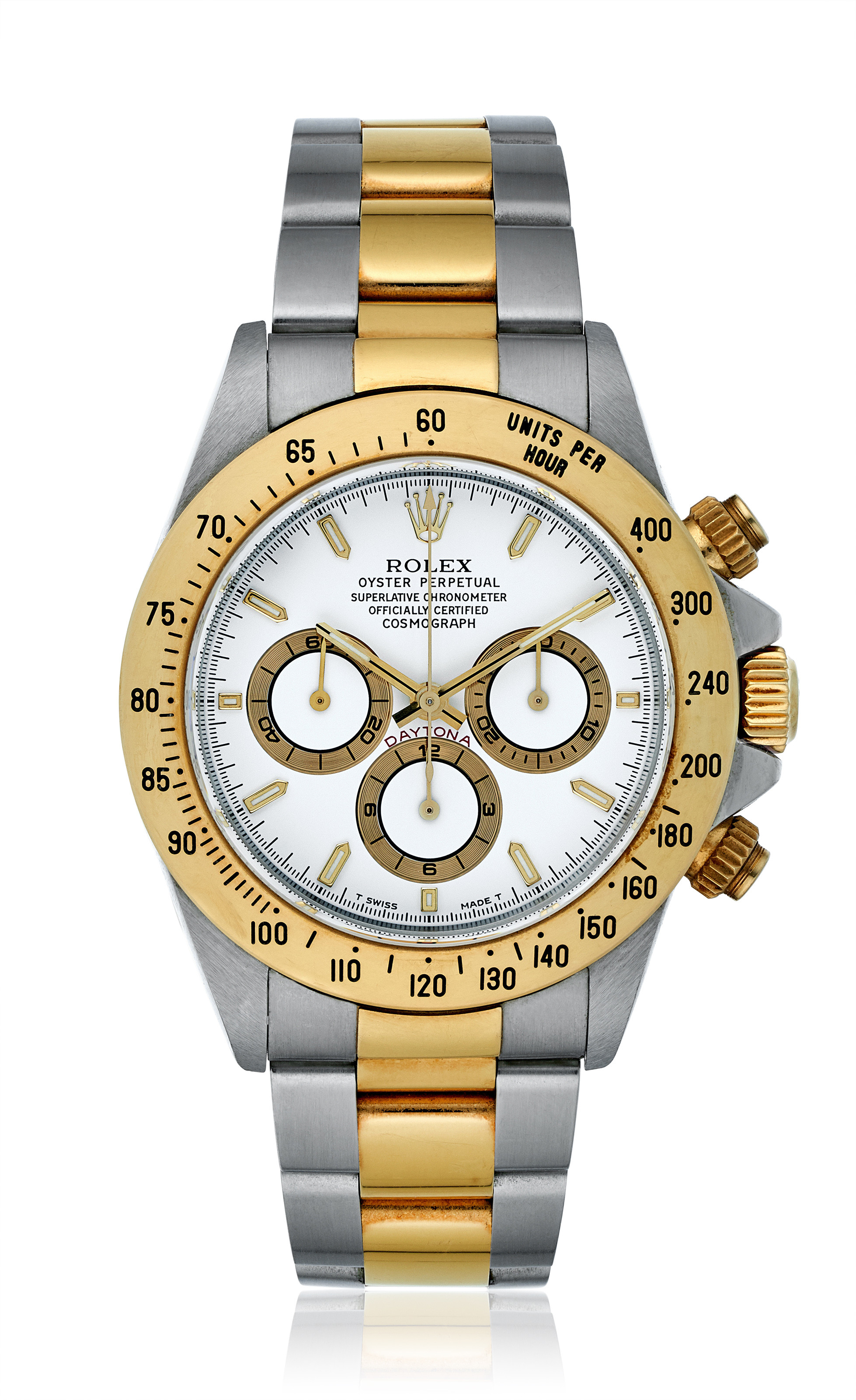 two tone daytona white dial