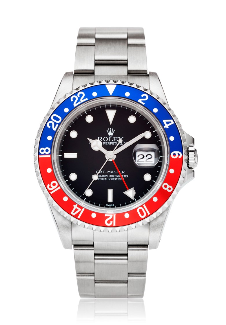 rolex gmt pepsi on wrist