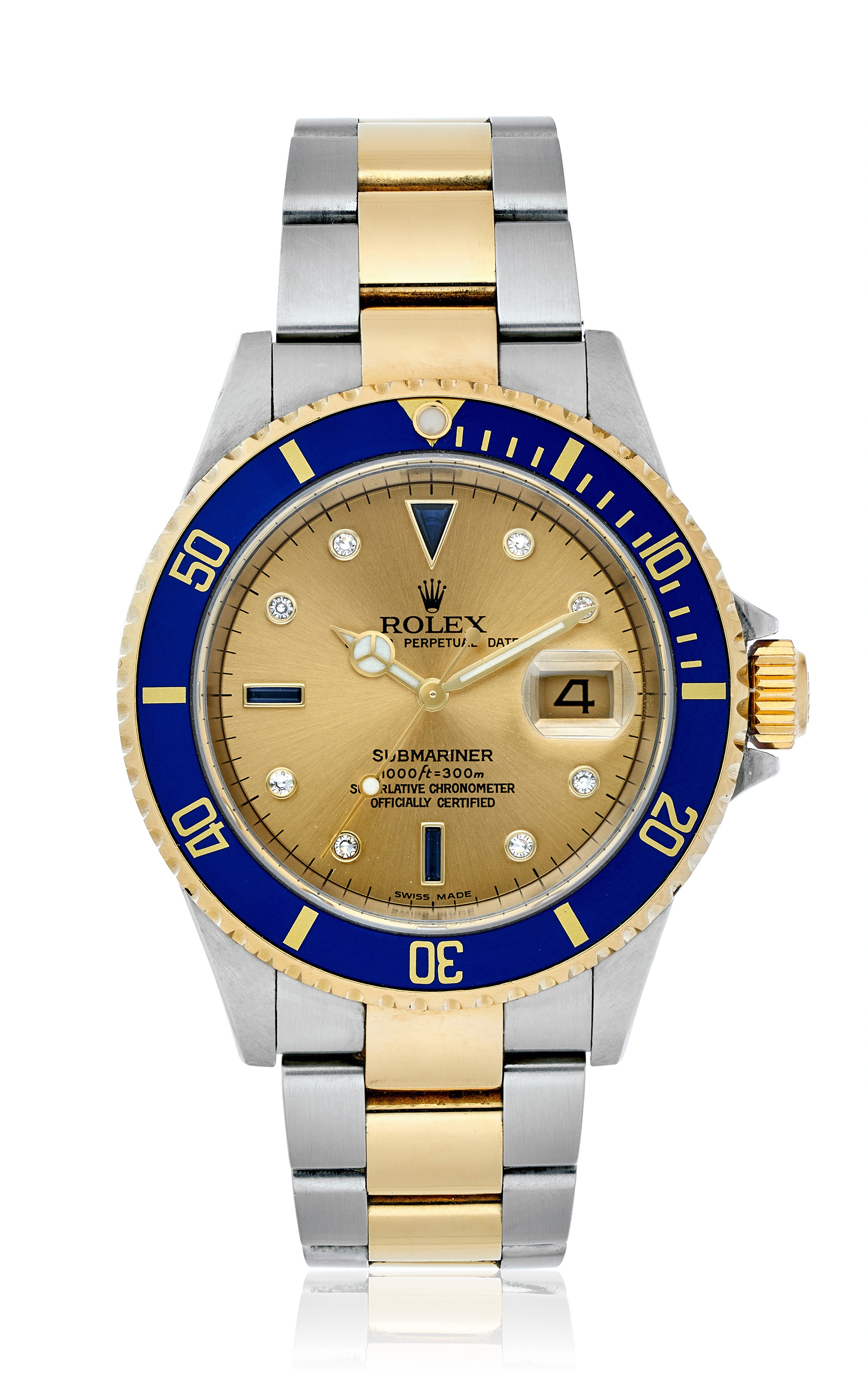 ROLEX, TWOTONE SUBMARINER "SERTI DIAL", REF. 16613 T, Christie’s