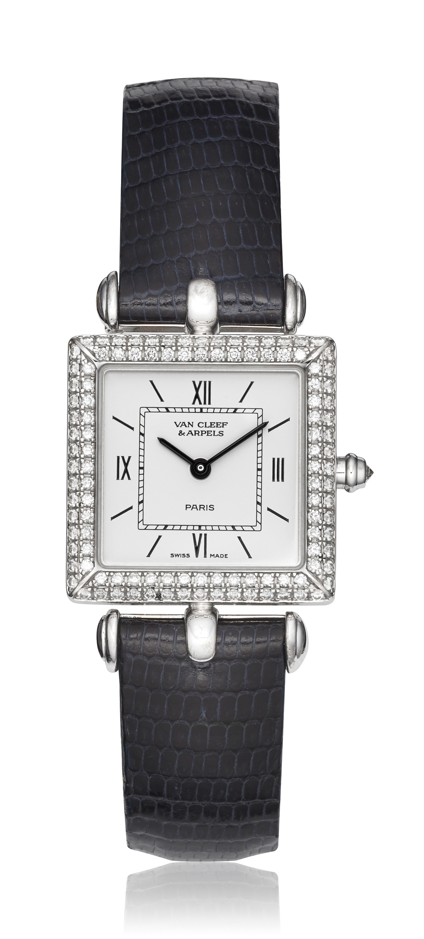 Van Cleef & Arpels Classic Carre Watch SS Quartz White Van Cleef & Arpels Classique, ladies watch - Auction Fine  main image 4