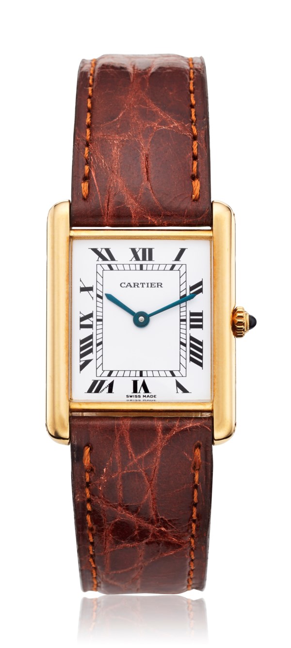 CARTIER, 18K QUARTZ TANK, Christie’s