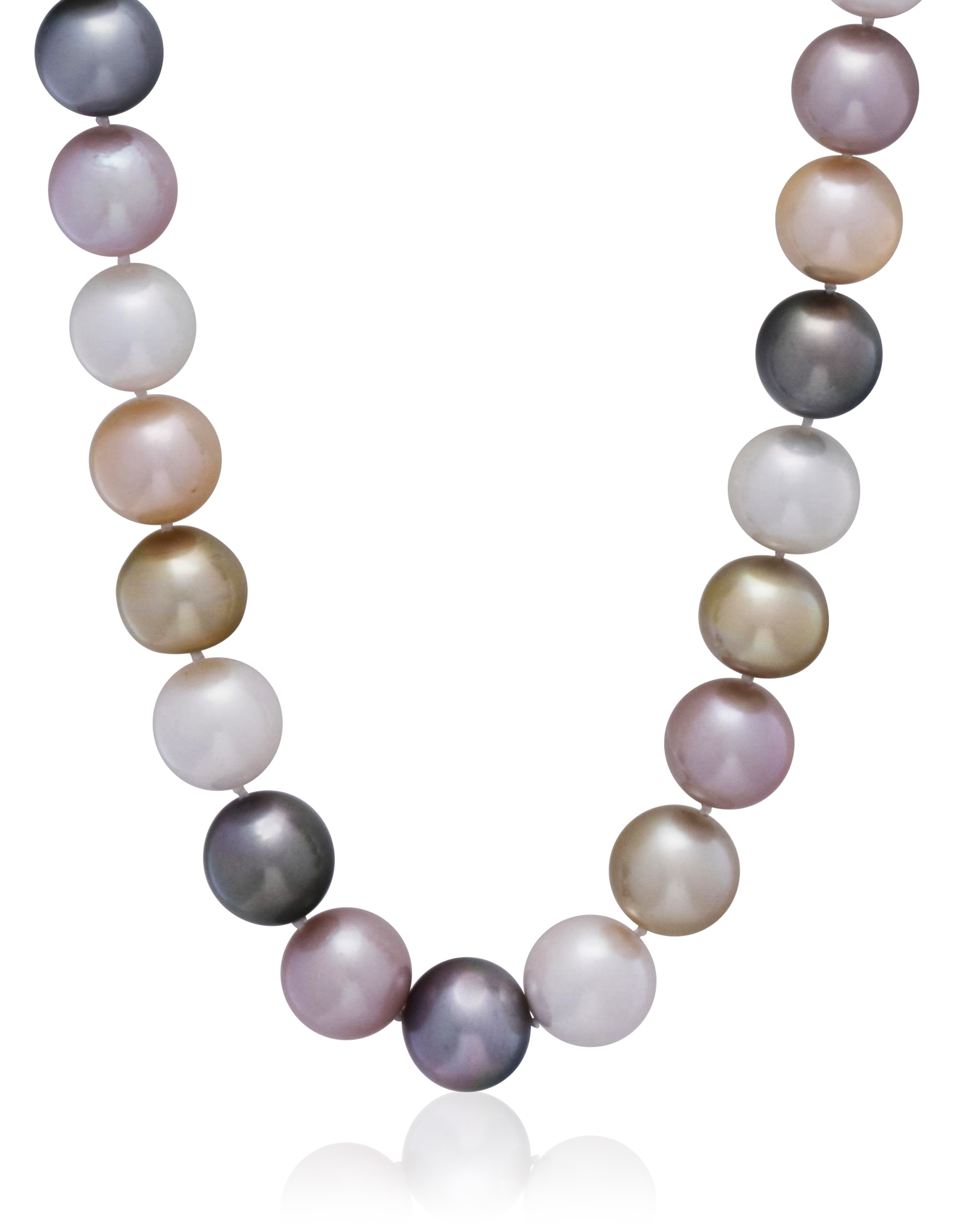 MULTI COLORED CULTURED PEARL AND DIAMOND NECKLACE, Christie’s