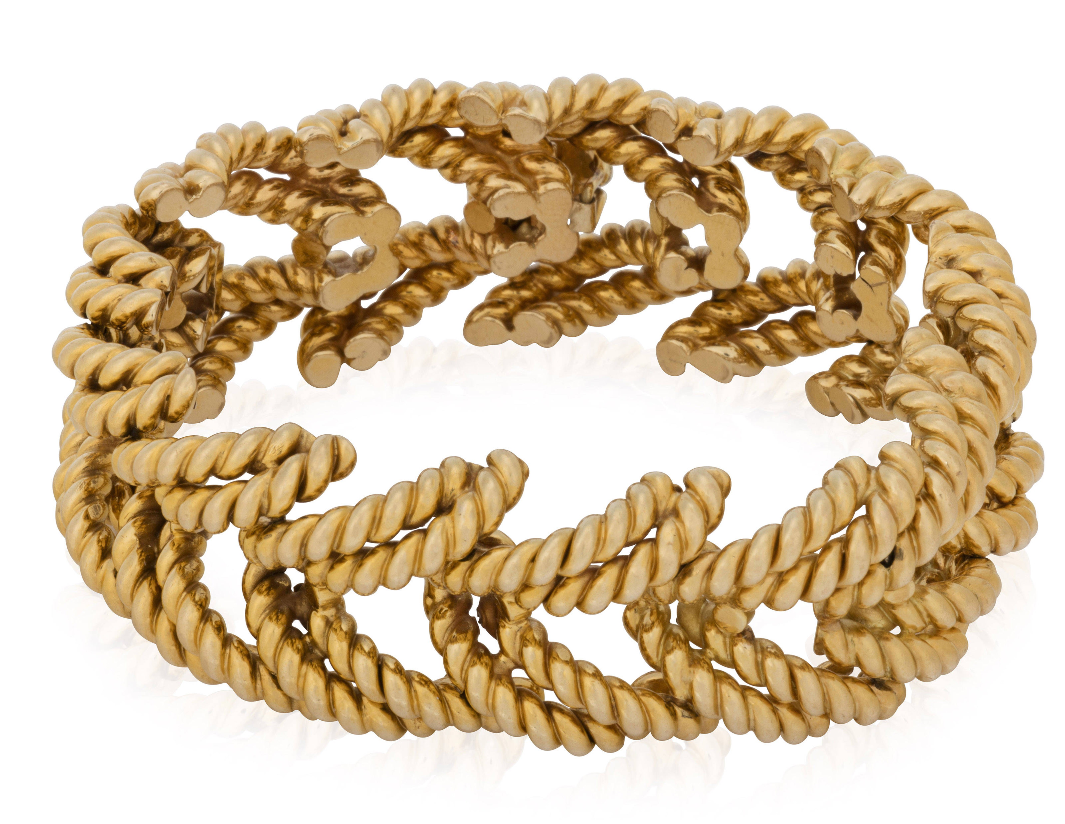 VERDURA SCULPTED GOLD LINK BRACELET, Christie’s