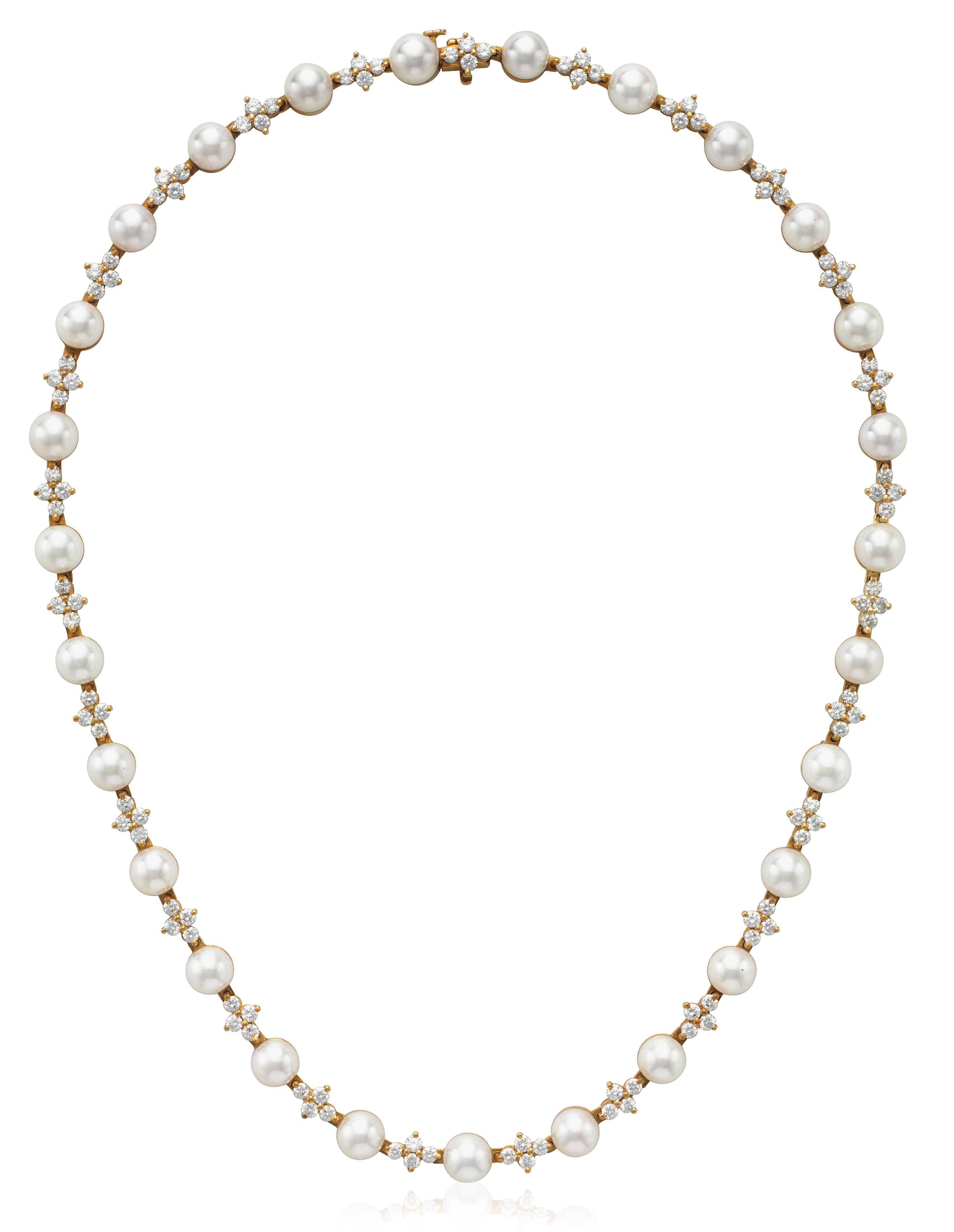 TIFFANY & CO. CULTURED PEARL AND DIAMOND NECKLACE, Christie’s
