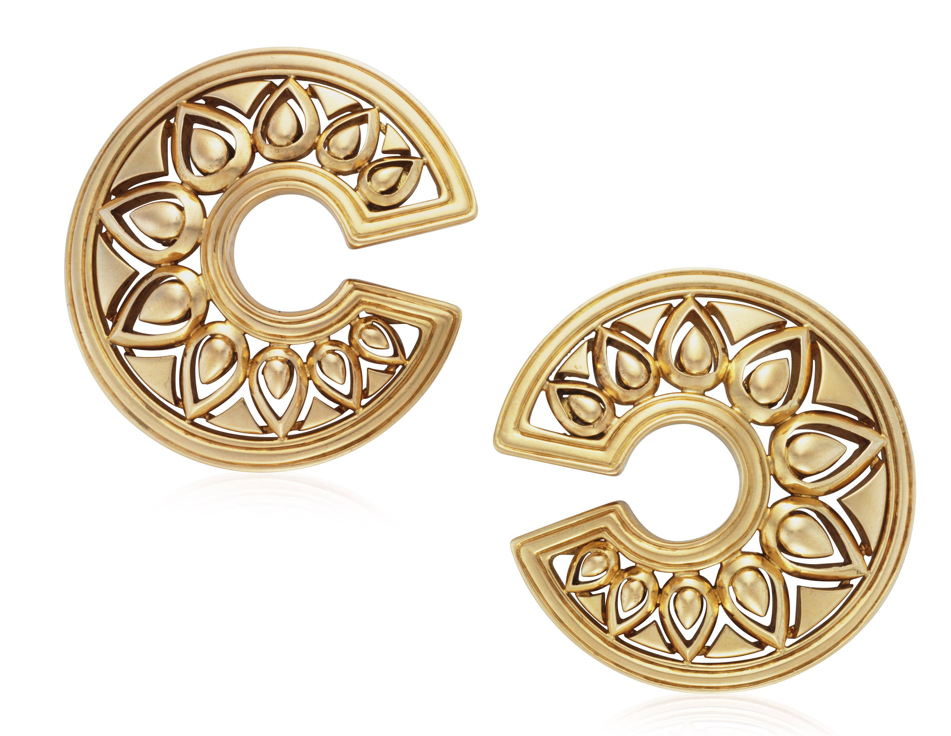 Catalog image of CARTIER GOLD 'TANJORE' EARRINGS