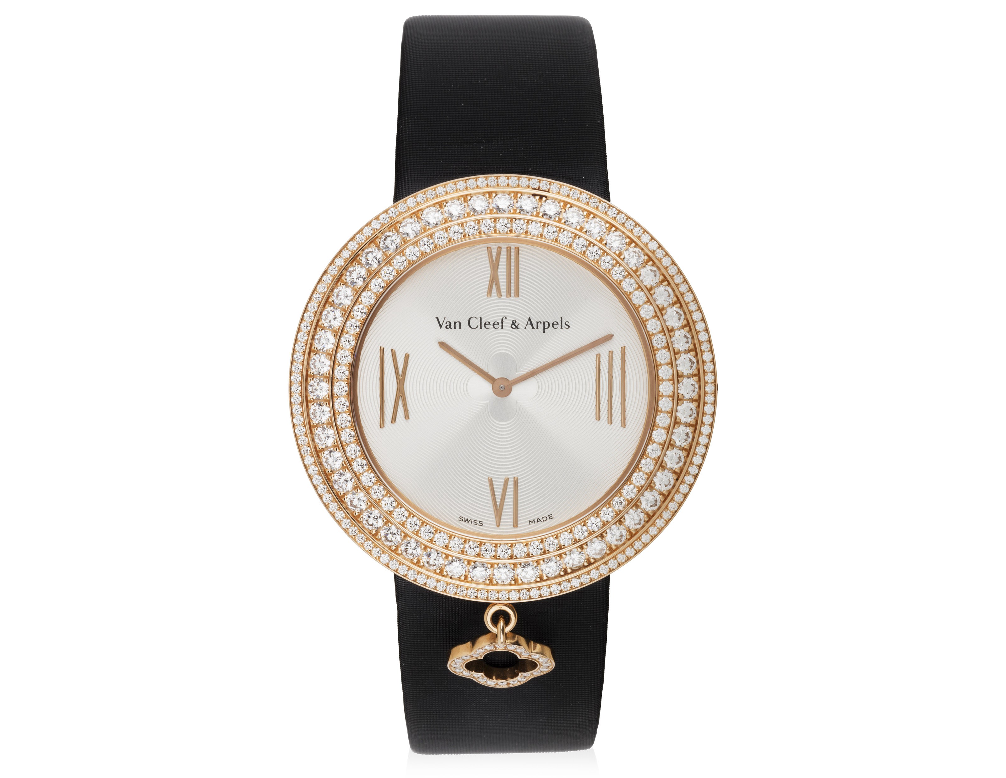 VAN CLEEF ARPELS CHARMS WATCH IN PINK GOLD AND DIAMONDS