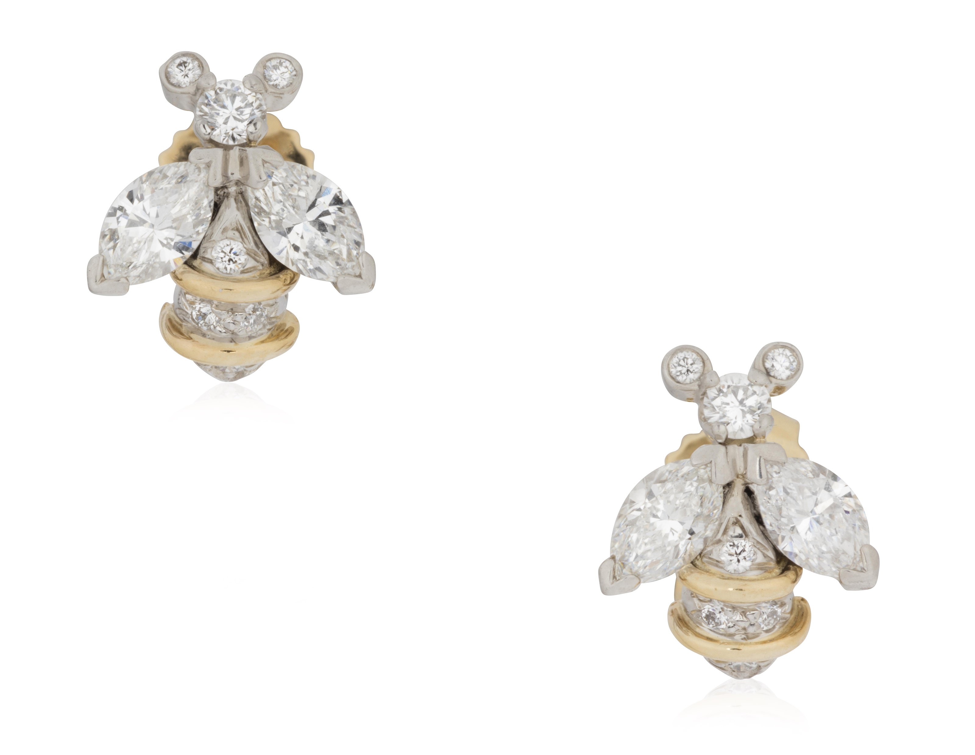 silver drop leaf earrings