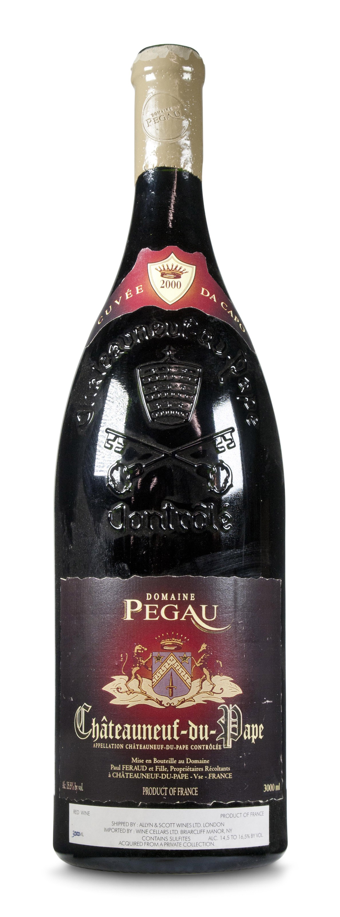 Pegau, ChâteauneufduPape, Cuvée da Capo 2000, Rhône Christie’s