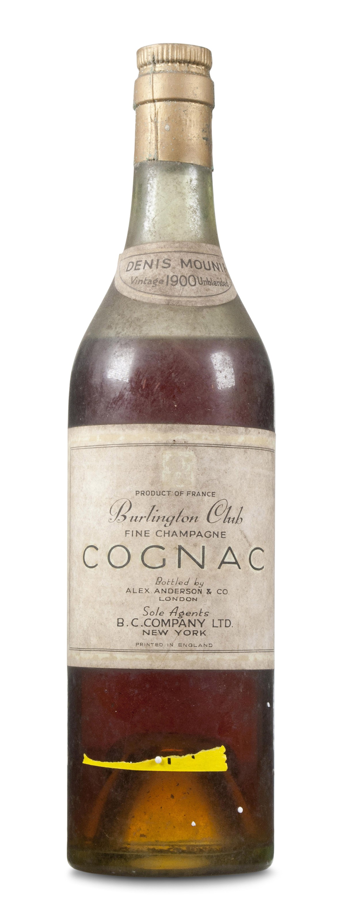 ブランデー EXTRA FINE COGNAC NAPOLEON DENIS MOUNIE Denis-Mounié XO Napoleon Cognac 1960's for Connoisseurs - Reserved