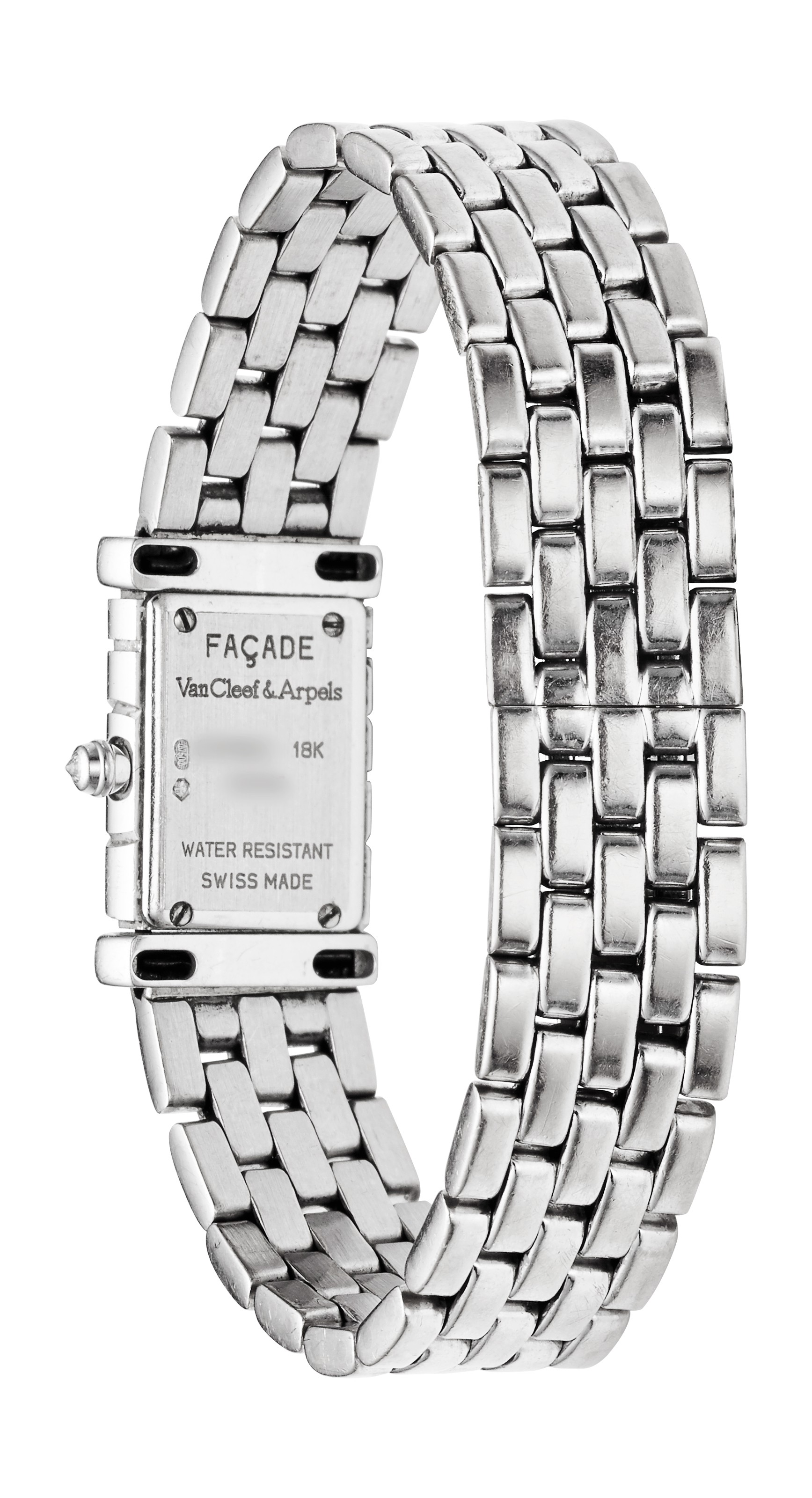 VAN CLEEF & ARPELS, 18K LADIES' FAÇADE WRISTWATCH WITH DIAMONDS