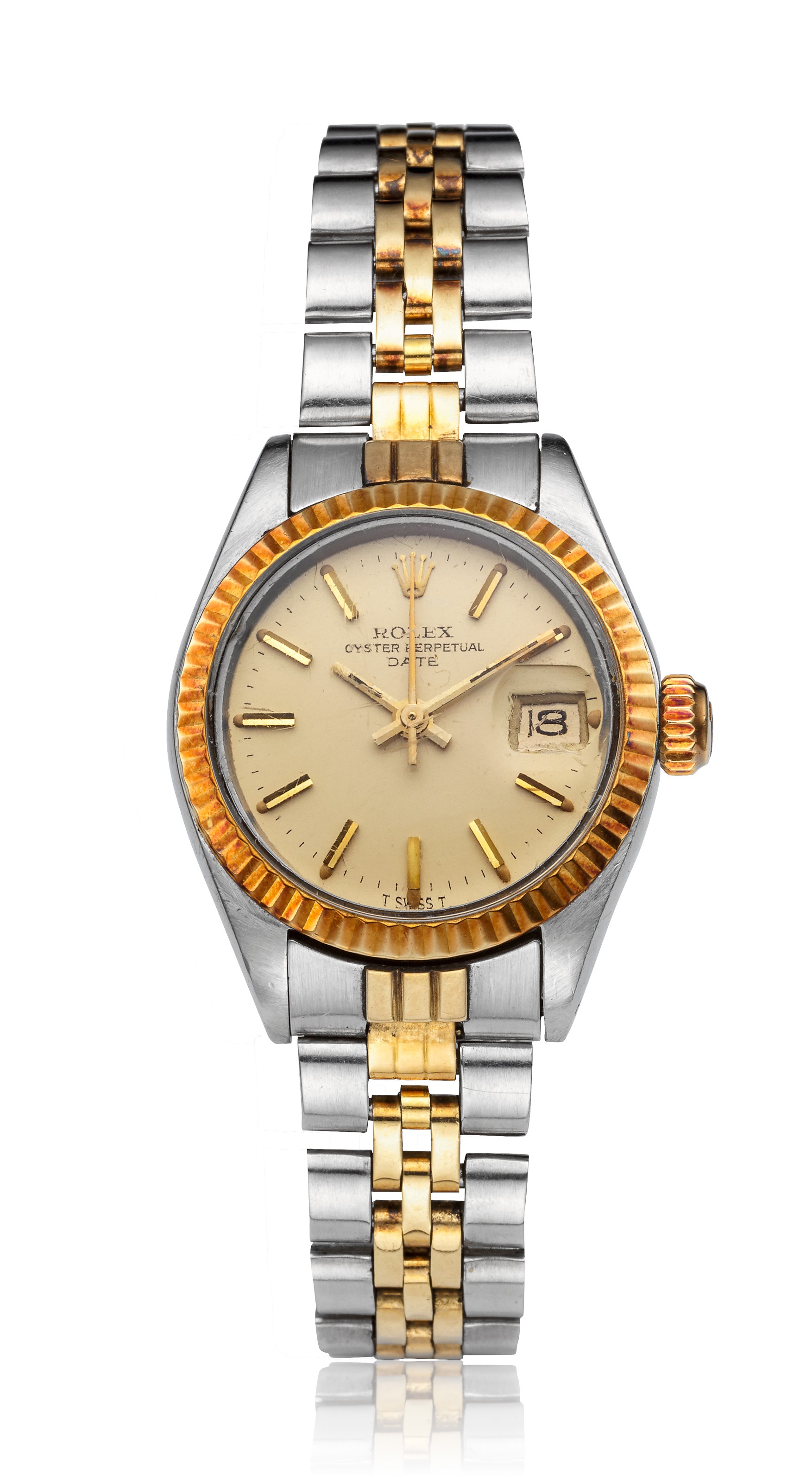 ROLEX, LADIES' TWOTONE DATE, REF. 6917, Christie’s