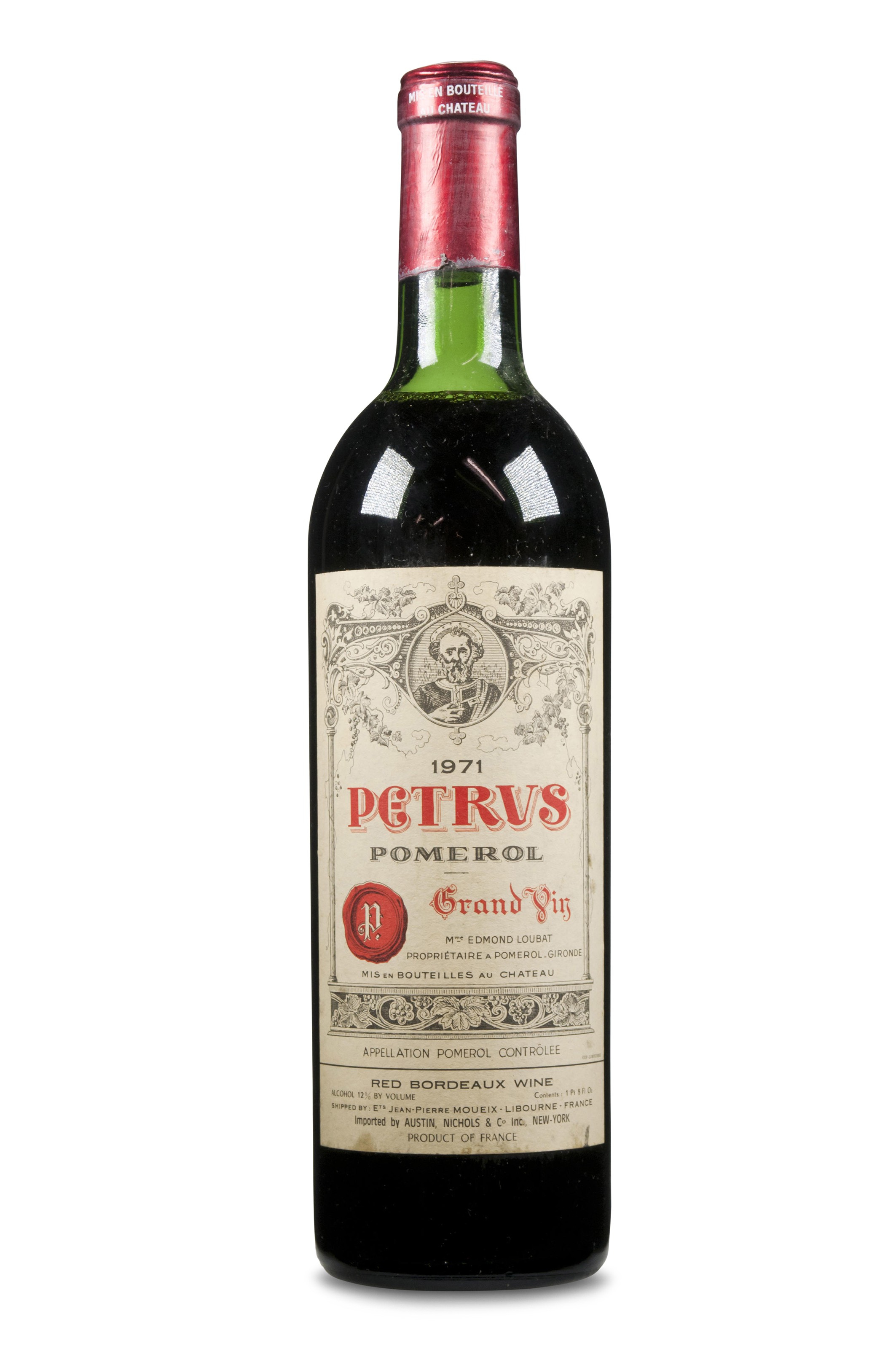 Petrus 1971, Pomerol, cru exceptionnel Christie’s