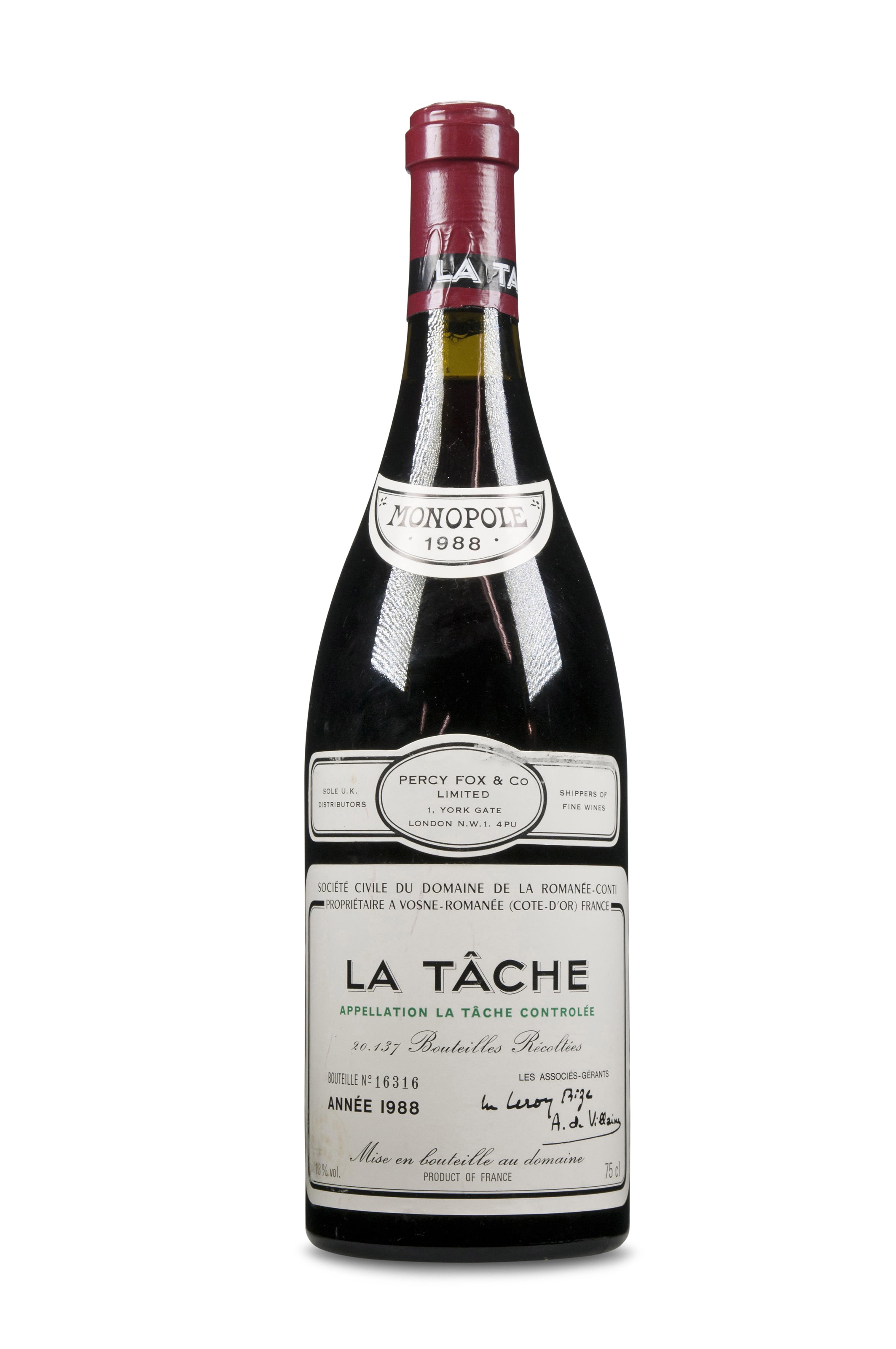 Domaine de la Romanée-Conti, La Tâche 1988, Grand Cru, Côte de
