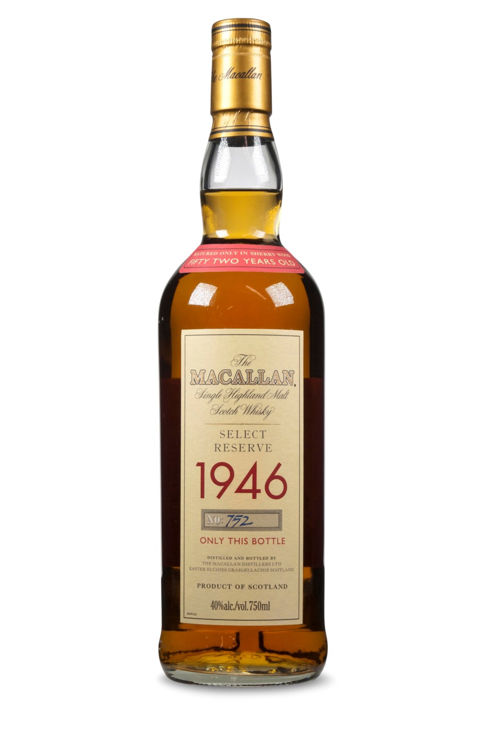 The Macallan Select Reserve 1946 52 Year Old Speyside Christie S