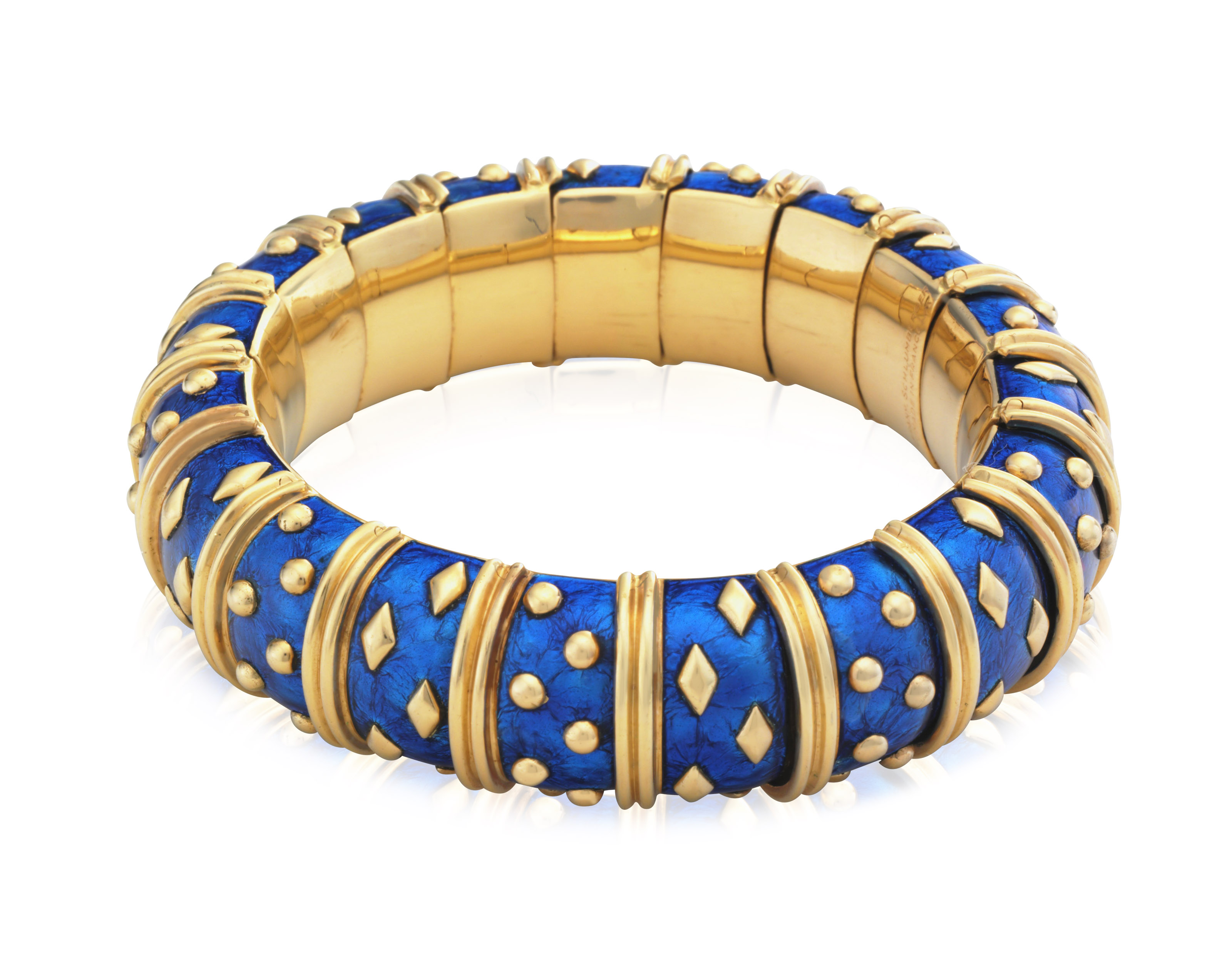 TIFFANY & CO. SCHLUMBERGER ENAMEL BANGLE BRACELET, | Christieâs