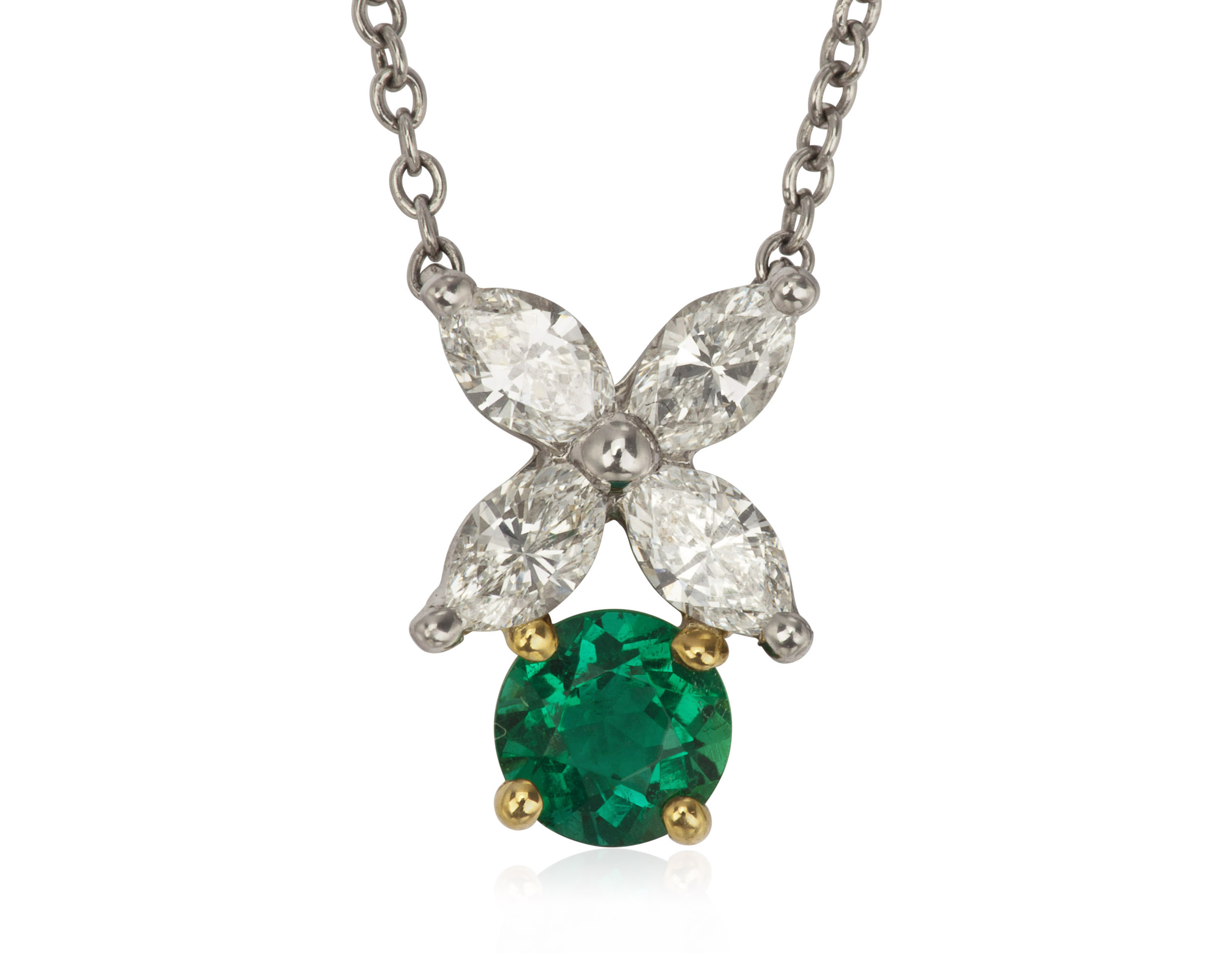 TIFFANY & CO. EMERALD AND DIAMOND 'VICTORIA' PENDANT NECKLACE, Christie’s