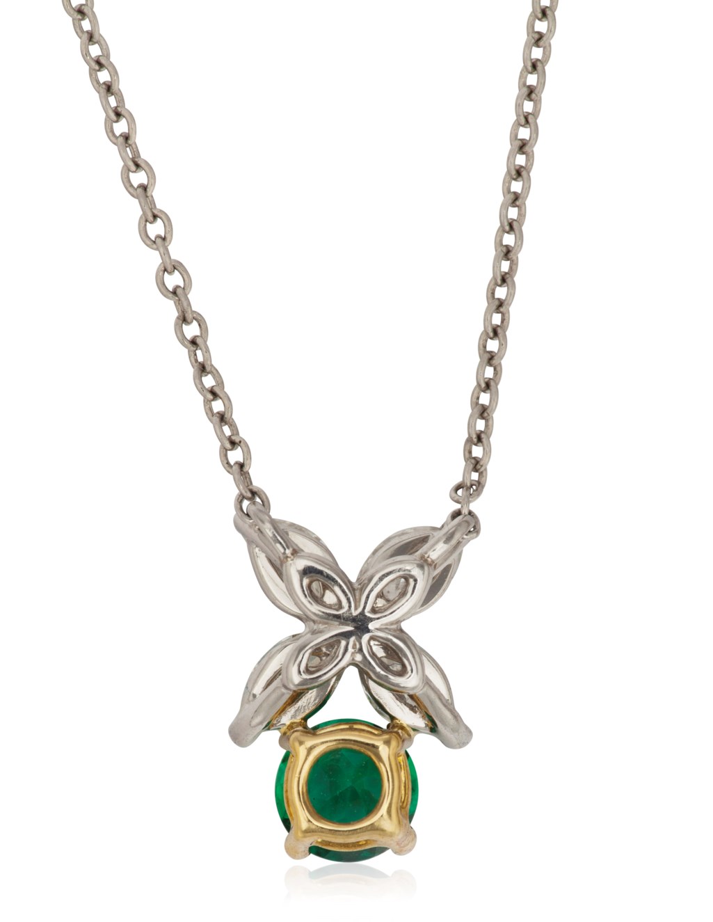 TIFFANY & CO. EMERALD AND DIAMOND 'VICTORIA' PENDANT NECKLACE, Christie’s