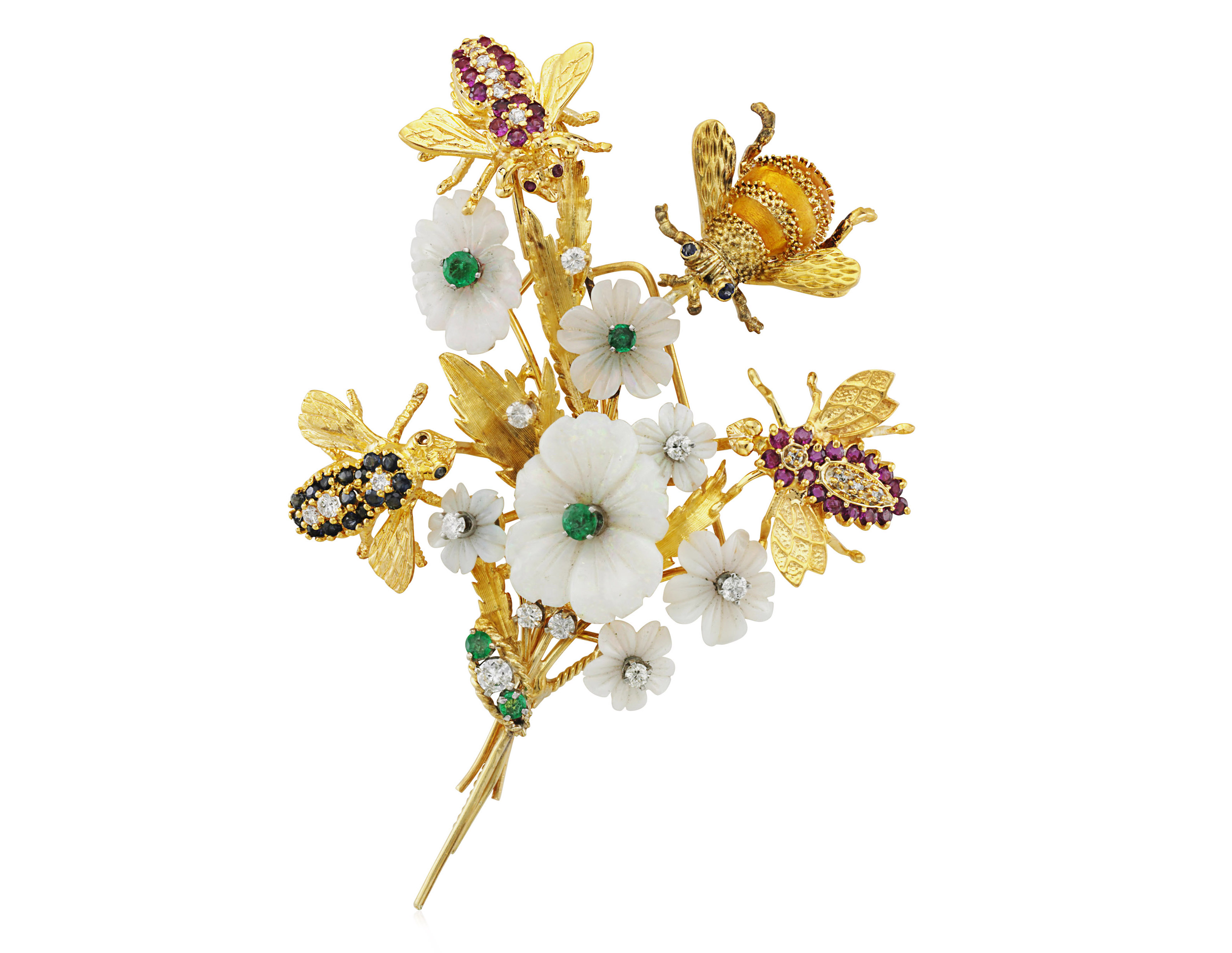 MULTIGEM FLORAL BROOCH, Christie’s