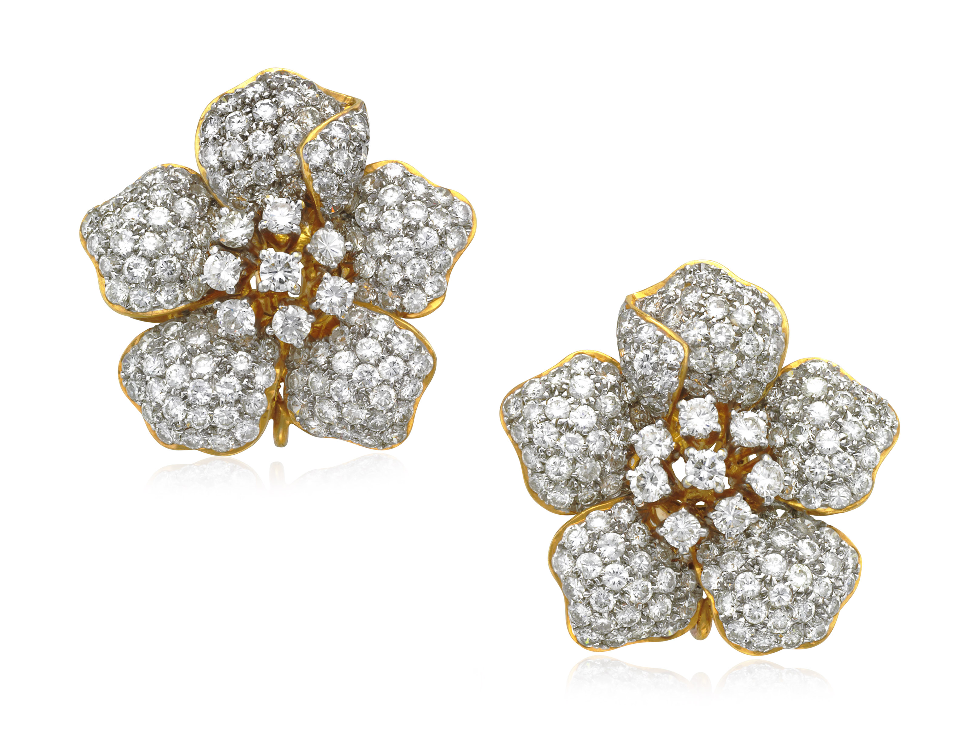 DIAMOND FLOWER EARRINGS, Christie’s