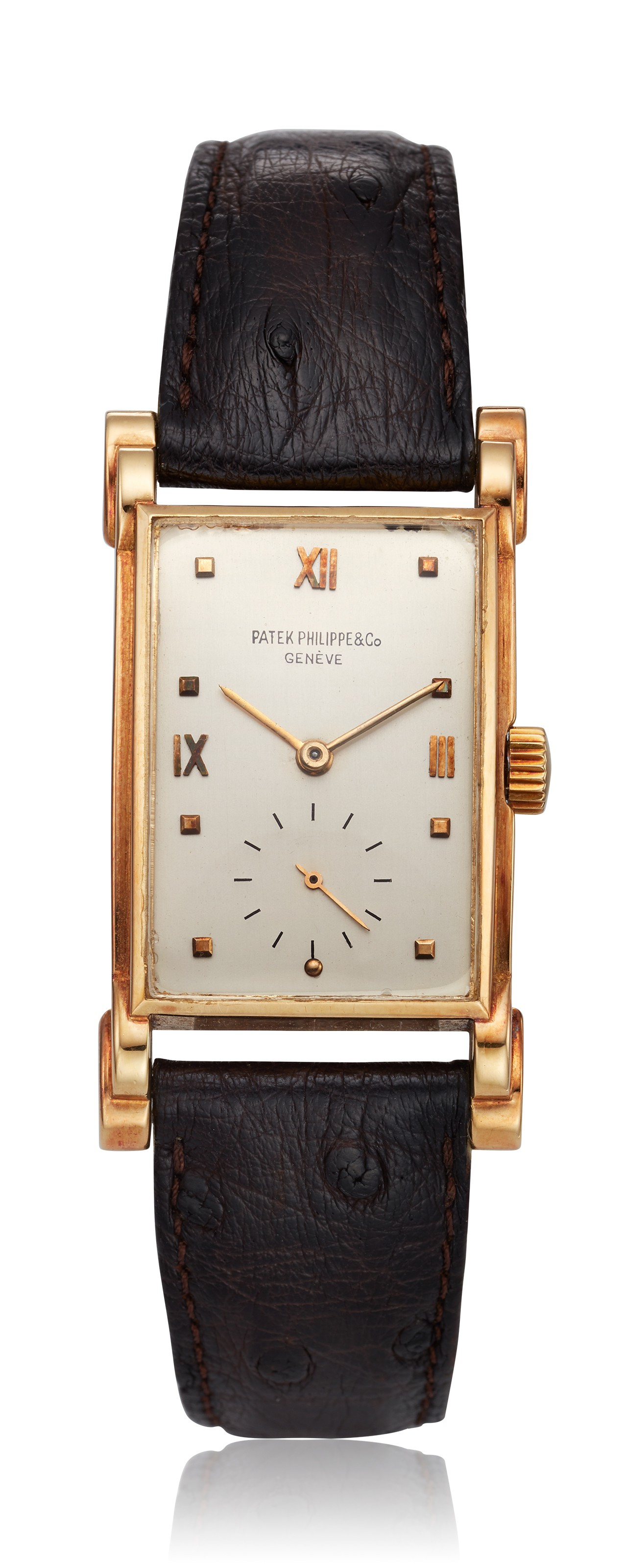 PATEK PHILIPPE, RECTANGULAR WATCH WITH STEPPED LUGS, REF. 2415 ...