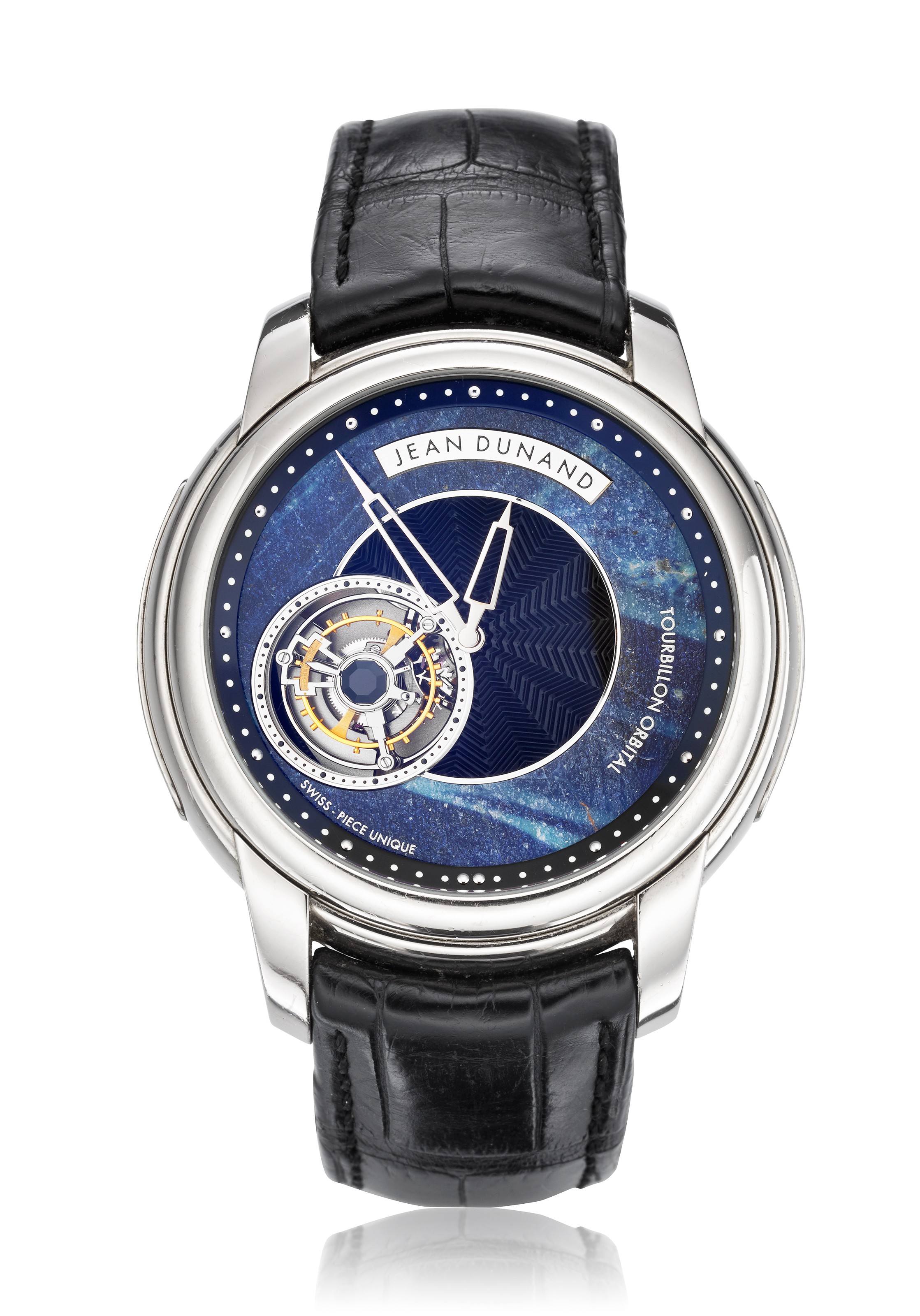 JEAN DUNAND WITH MOVEMENT BY CHRISTOPHE CLARET PIECE UNIQUE ORBITAL TOURBILLON REF. 101965 Christie s