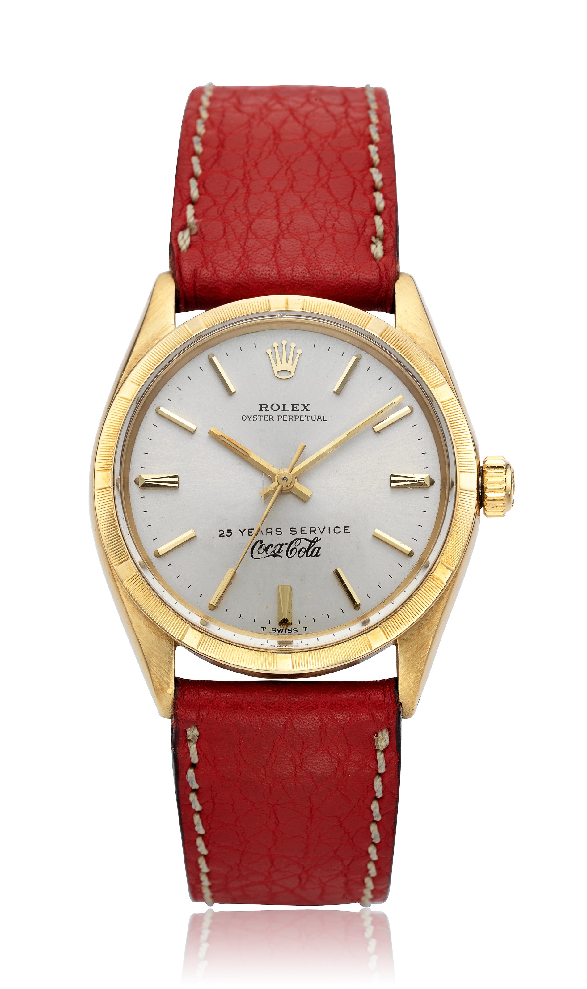 ROLEX, 14K OYSTER PERPETUAL '25 YEARS 