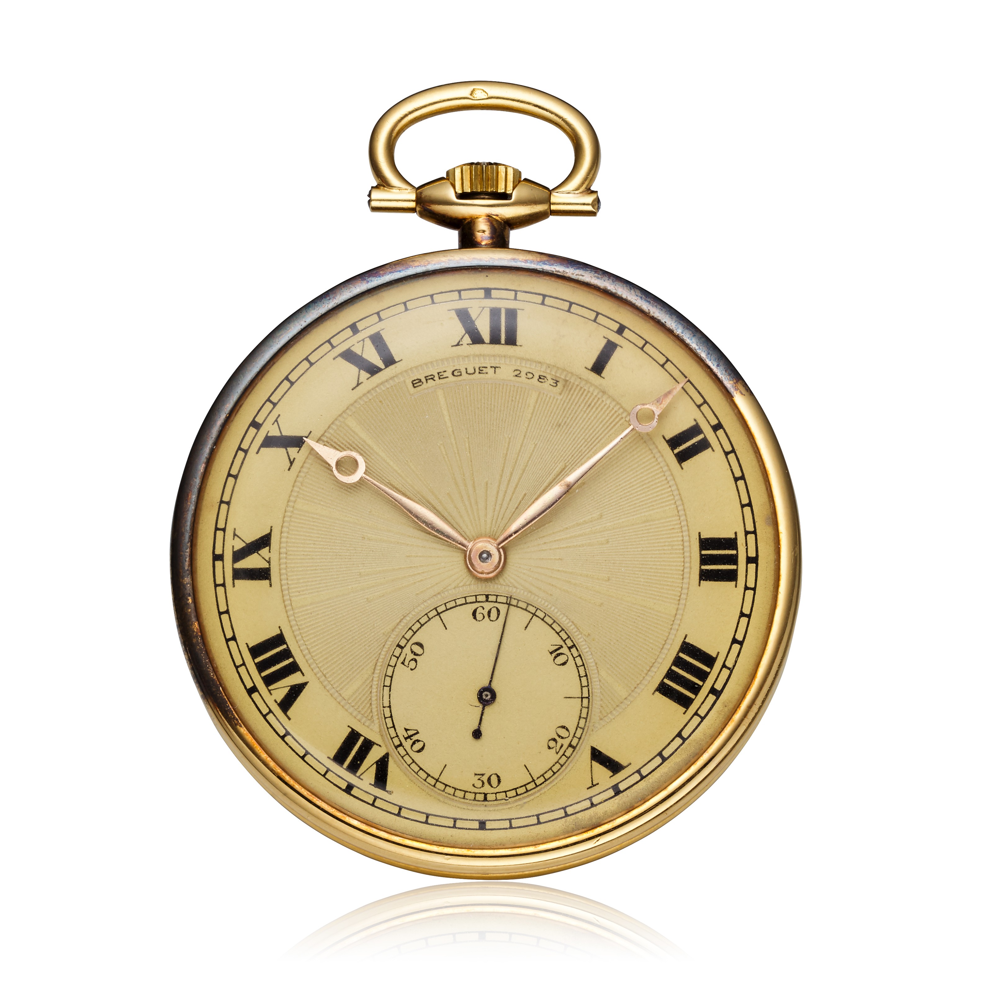 BREGUET, GOLD POCKET WATCH WITH GUILLOCHE DIAL, Christie’s