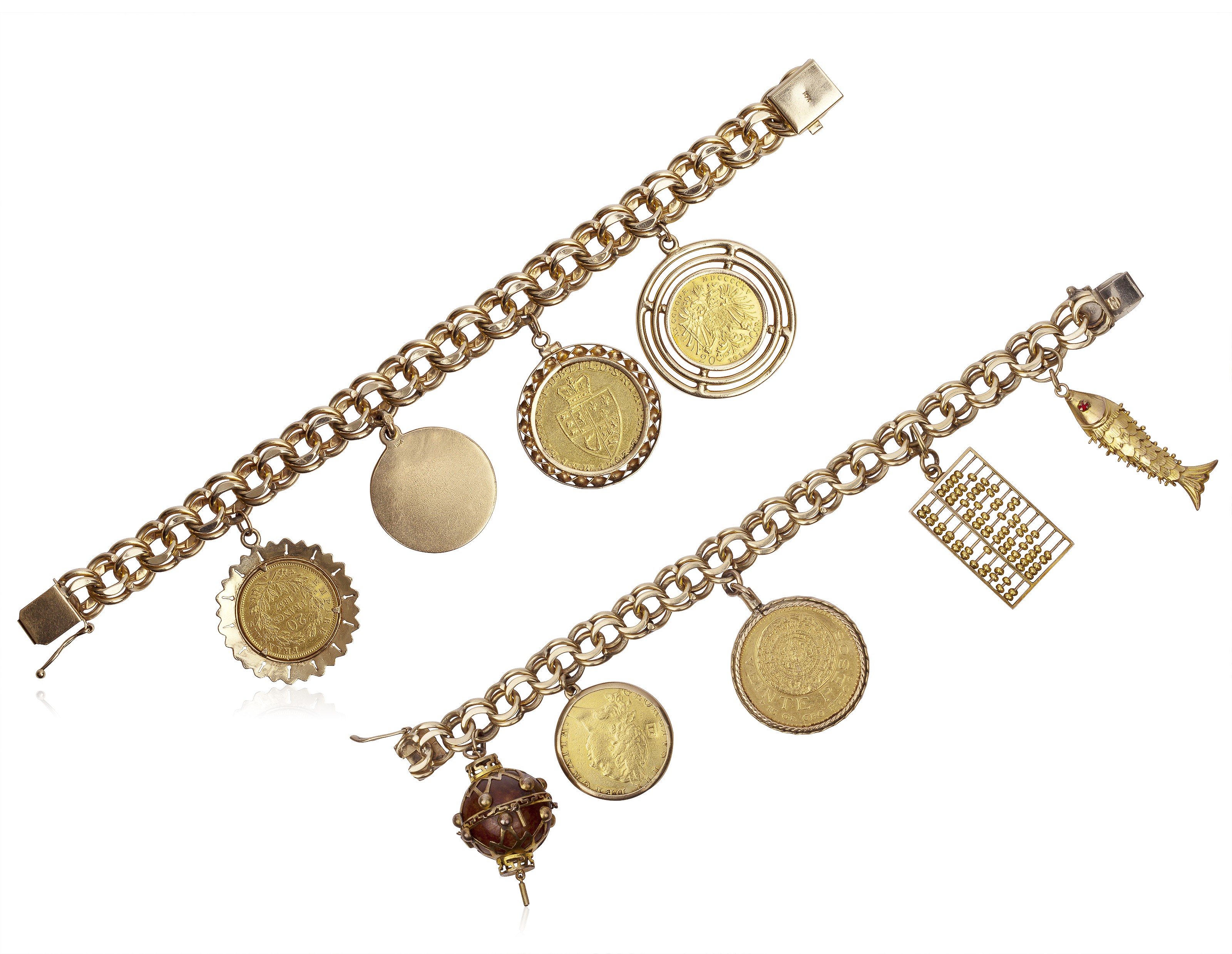 GROUP OF GOLD CHARM BRACELETS, | Christie’s