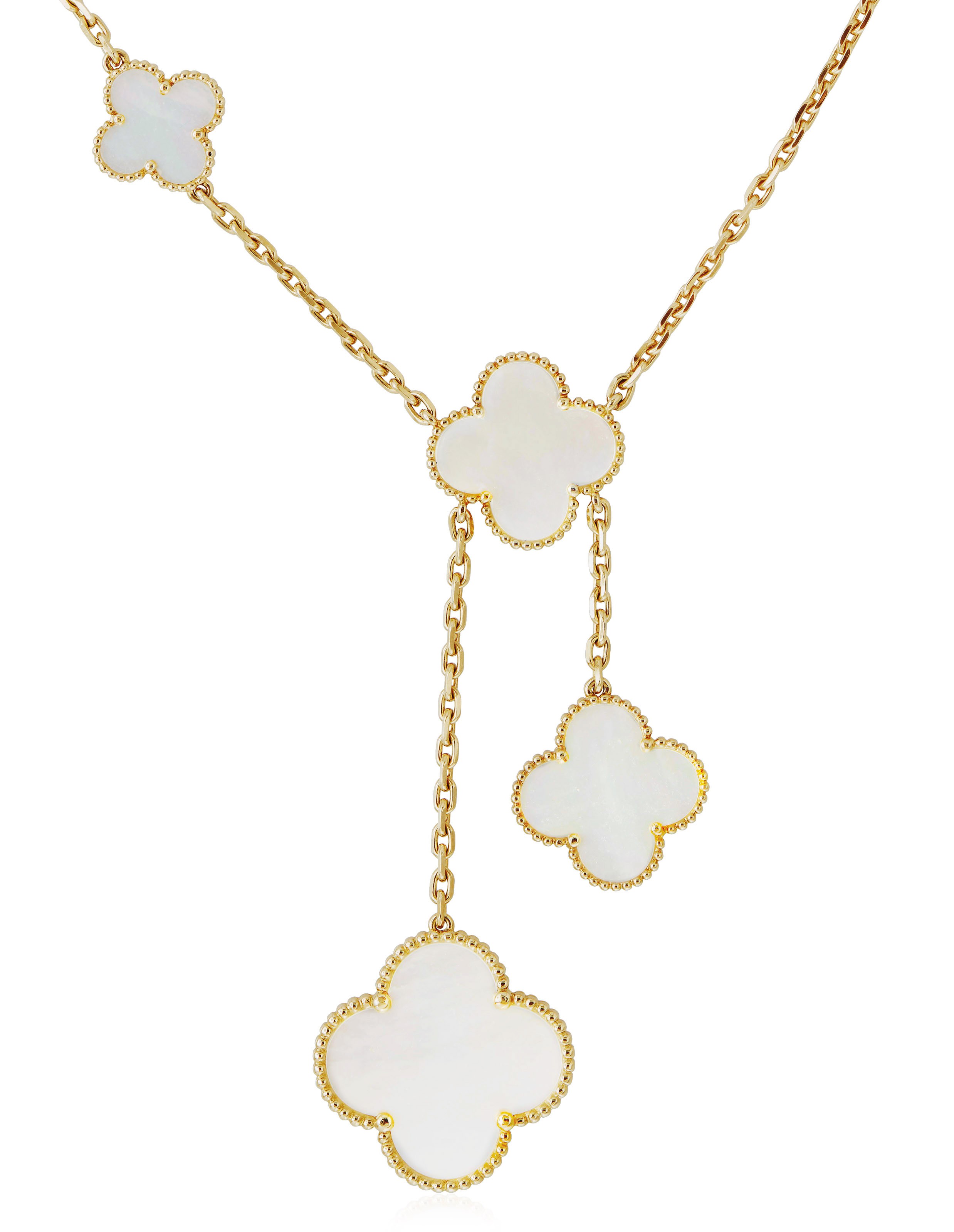 Van Cleef Alhambra Necklace Mother Of 